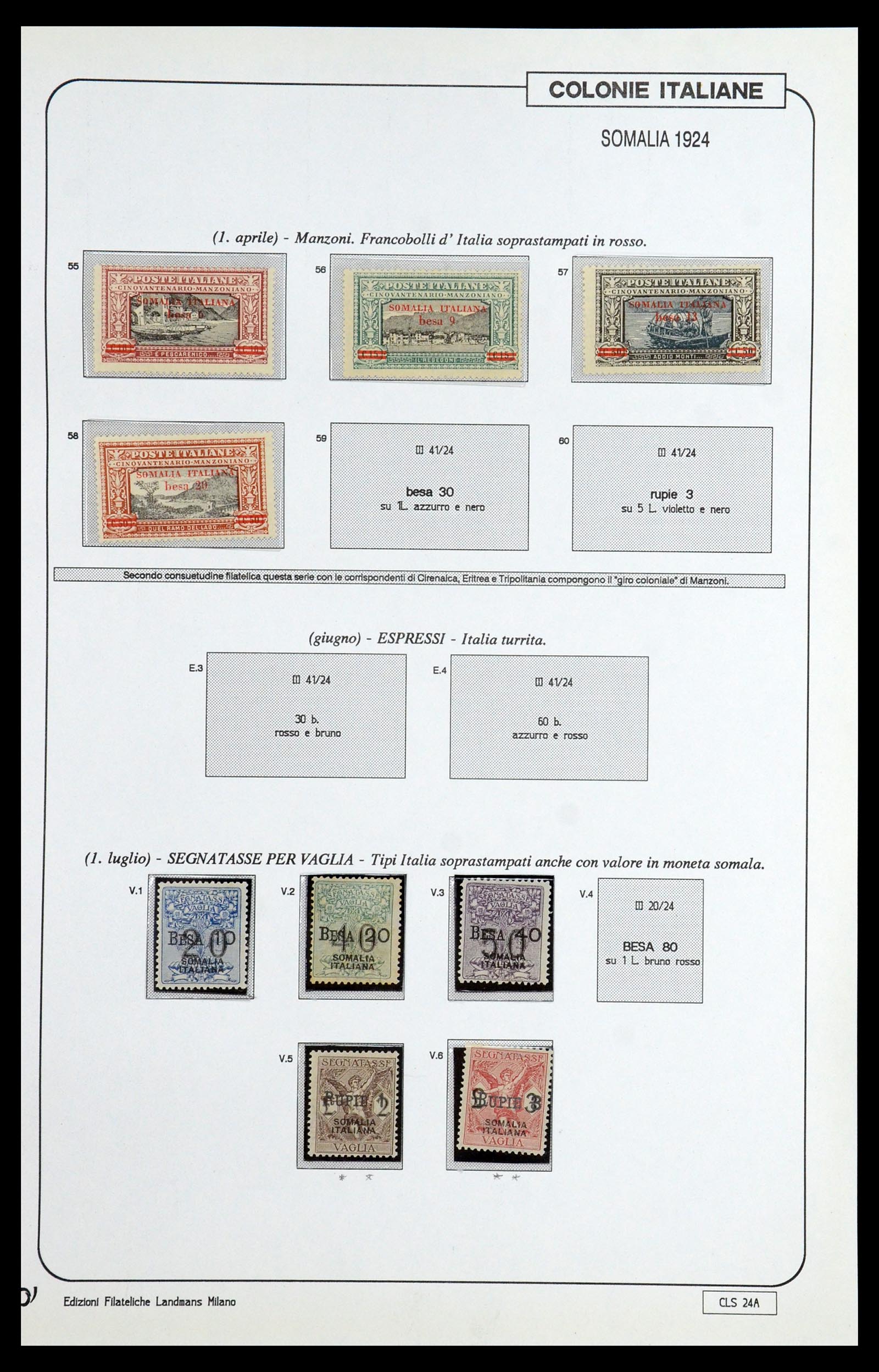 35807 035 - Stamp Collection 35807 Italian colonies 1893-1941.