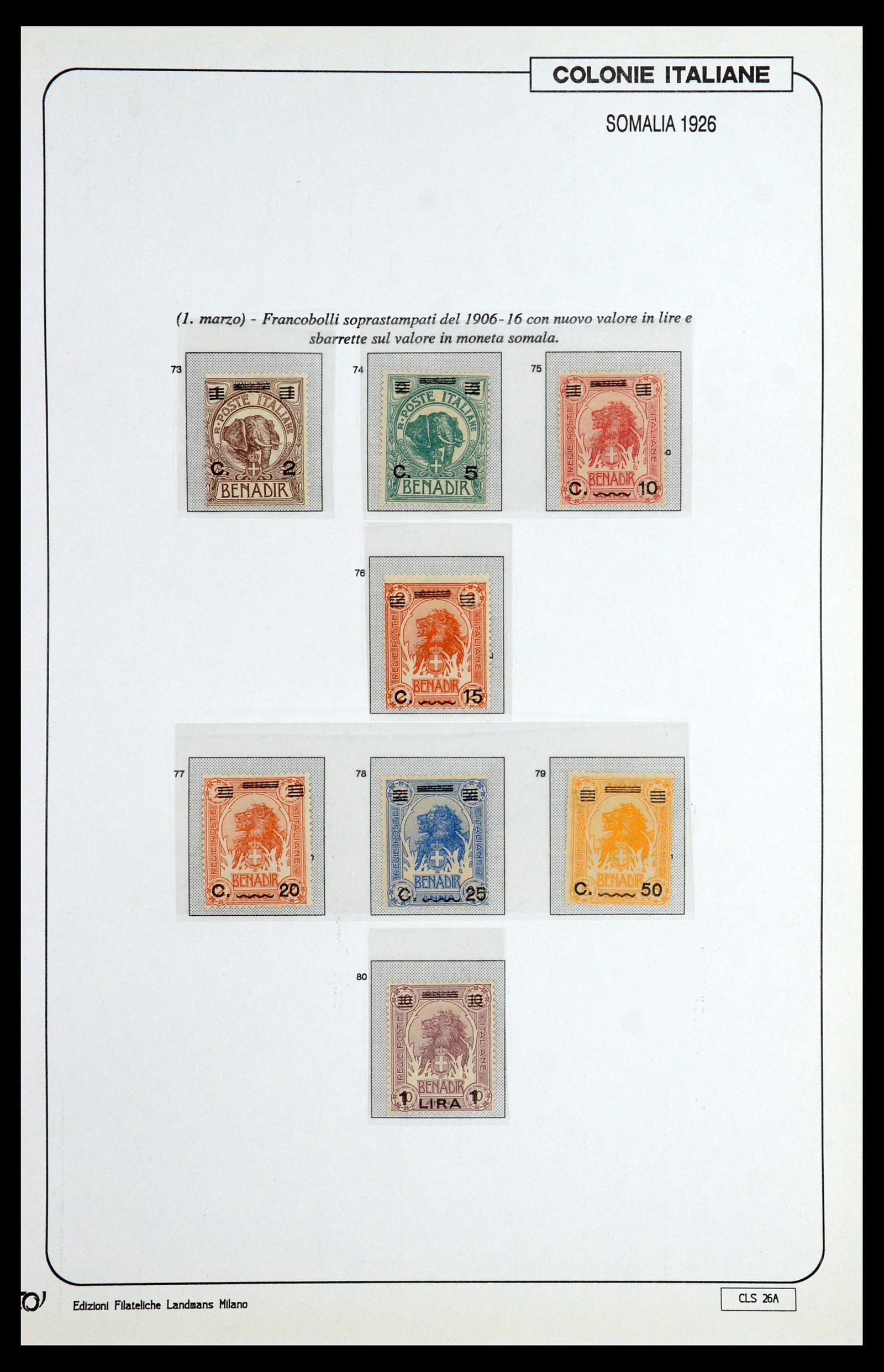35807 037 - Stamp Collection 35807 Italian colonies 1893-1941.