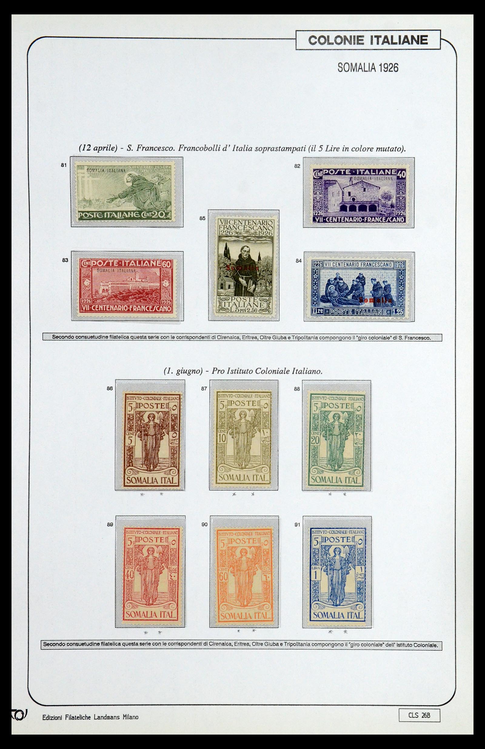 35807 038 - Stamp Collection 35807 Italian colonies 1893-1941.