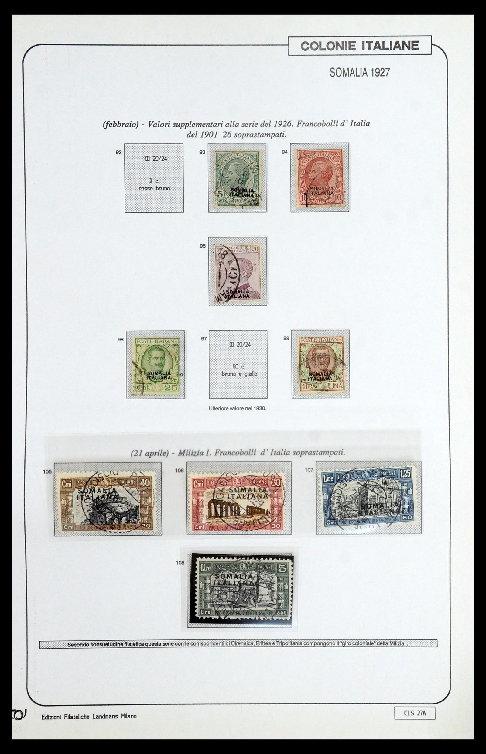 35807 040 - Stamp Collection 35807 Italian colonies 1893-1941.