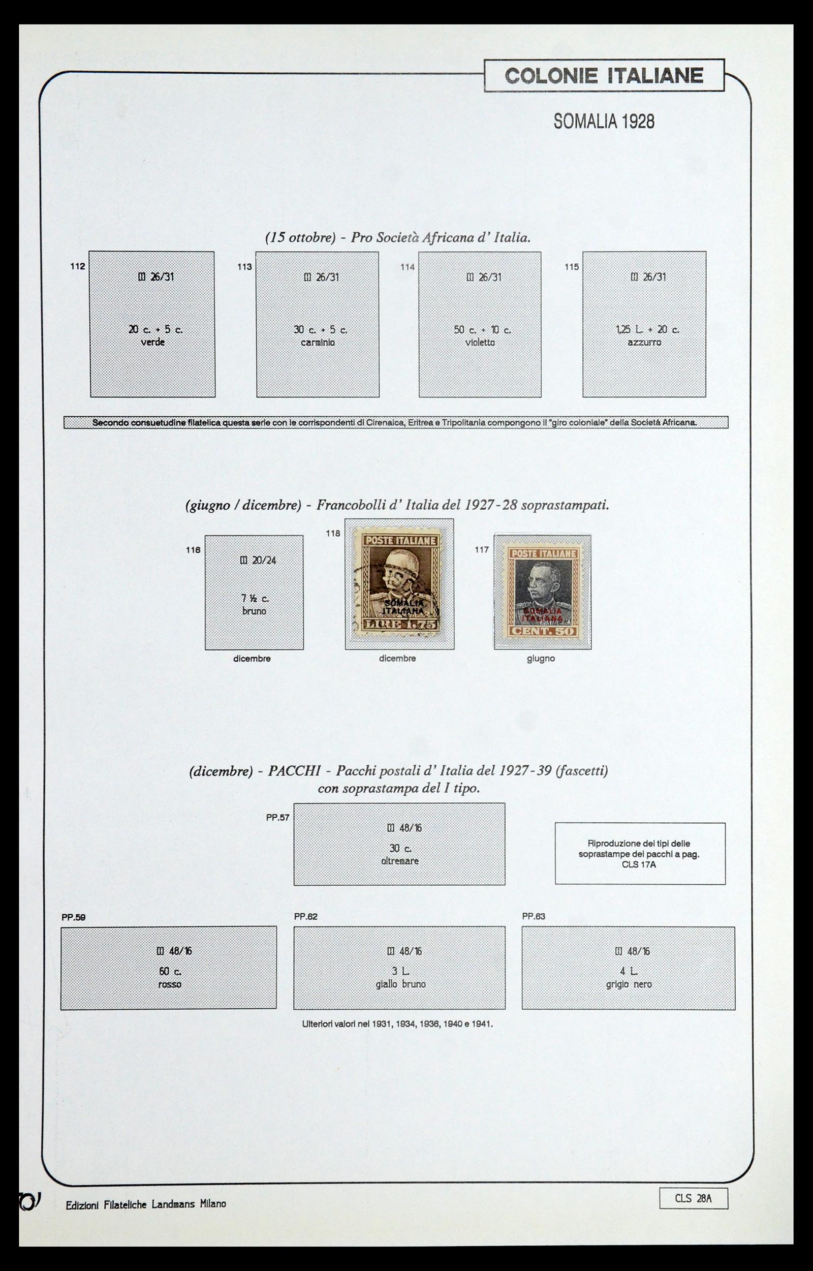 35807 042 - Stamp Collection 35807 Italian colonies 1893-1941.