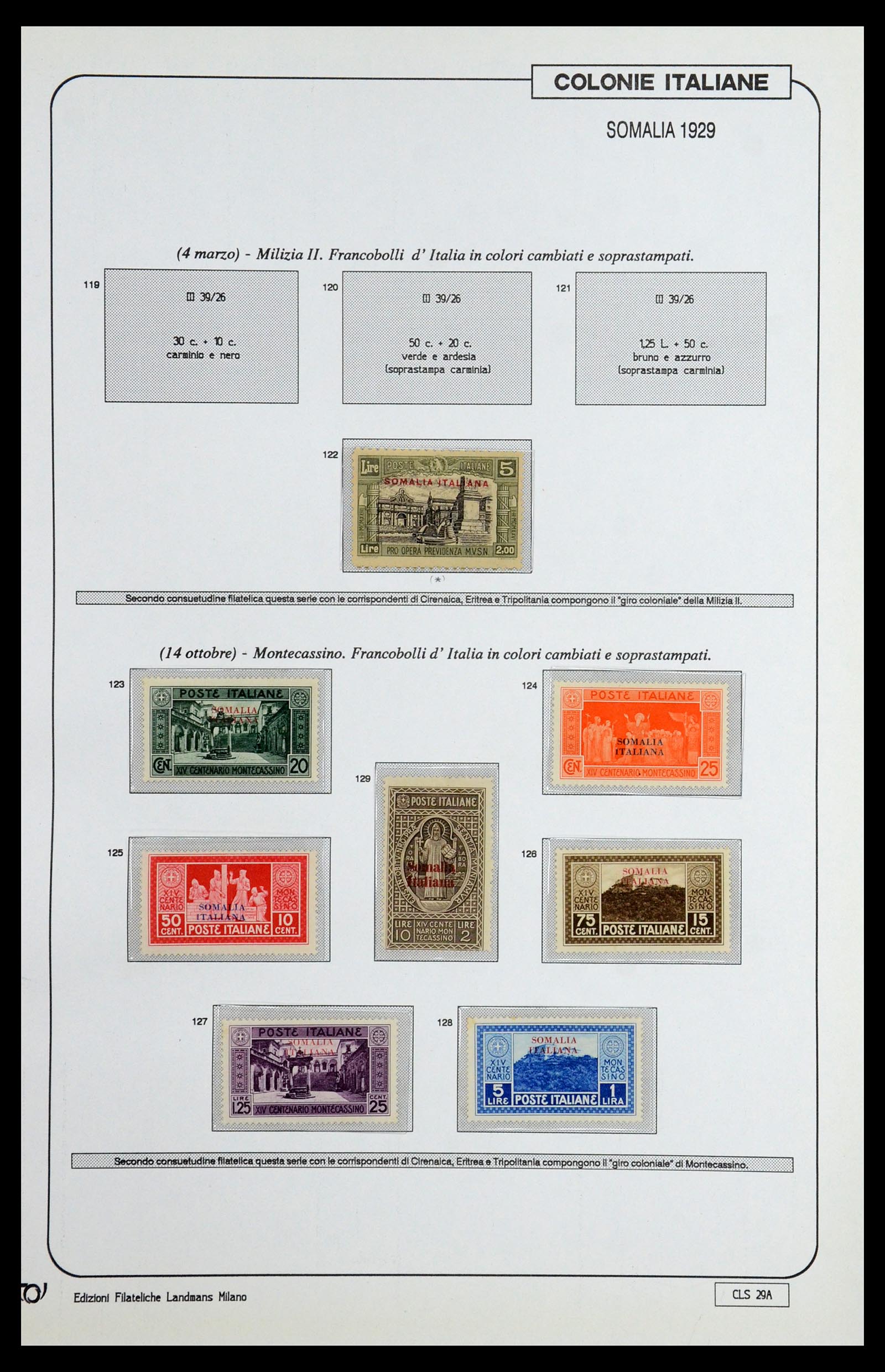 35807 043 - Postzegelverzameling 35807 Italiaanse koloniën 1893-1941.