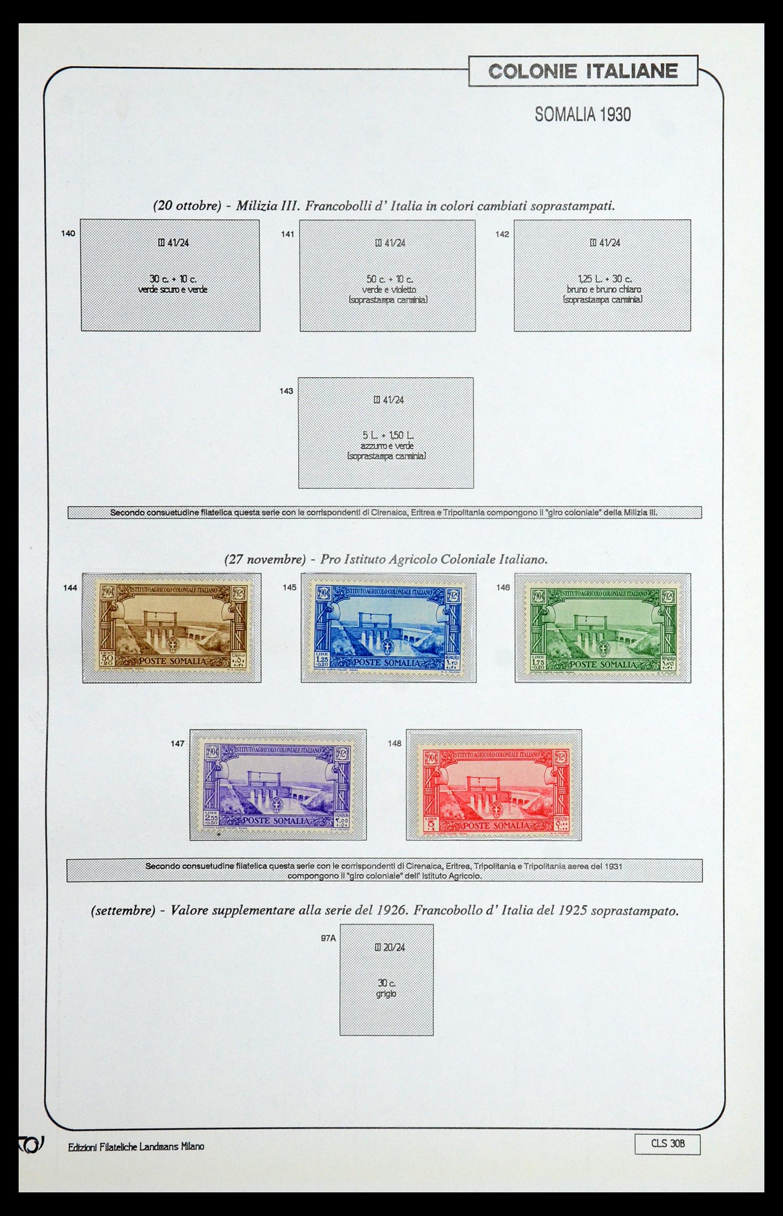 35807 045 - Postzegelverzameling 35807 Italiaanse koloniën 1893-1941.