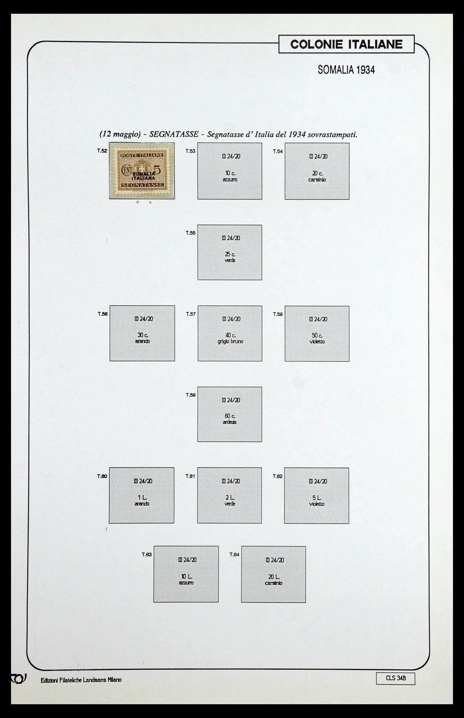 35807 050 - Postzegelverzameling 35807 Italiaanse koloniën 1893-1941.