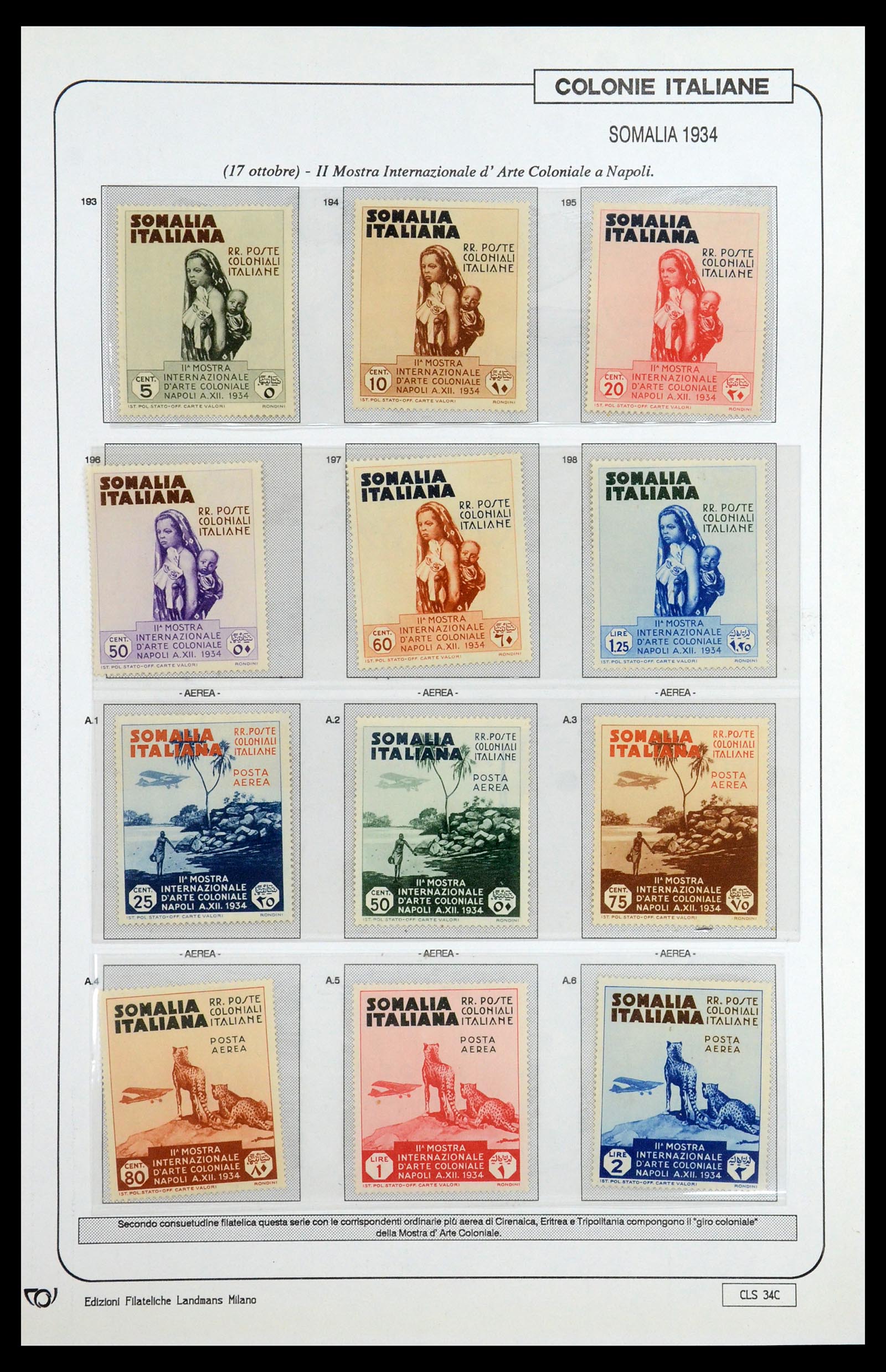 35807 051 - Postzegelverzameling 35807 Italiaanse koloniën 1893-1941.