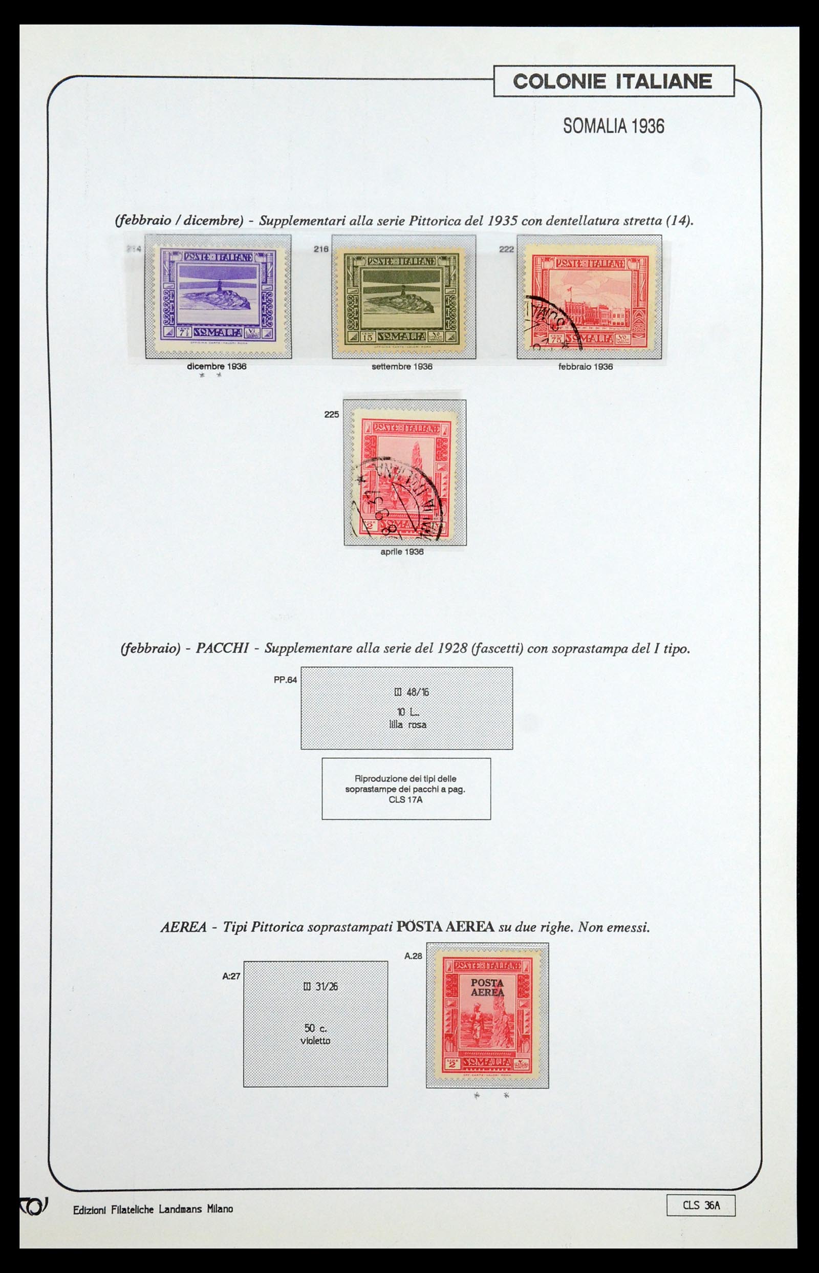 35807 053 - Stamp Collection 35807 Italian colonies 1893-1941.
