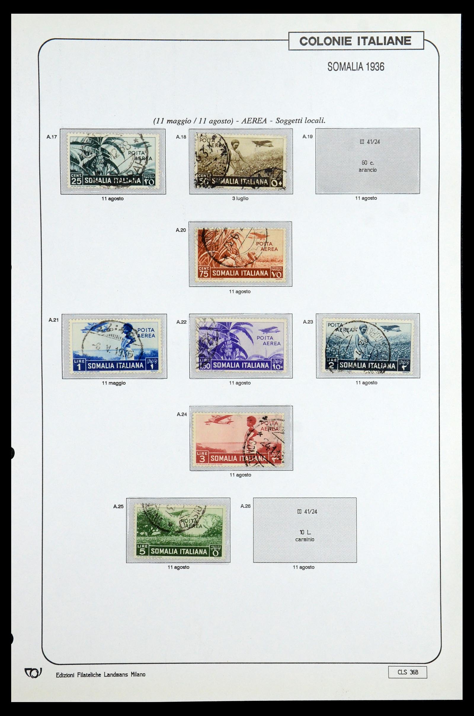 35807 055 - Postzegelverzameling 35807 Italiaanse koloniën 1893-1941.