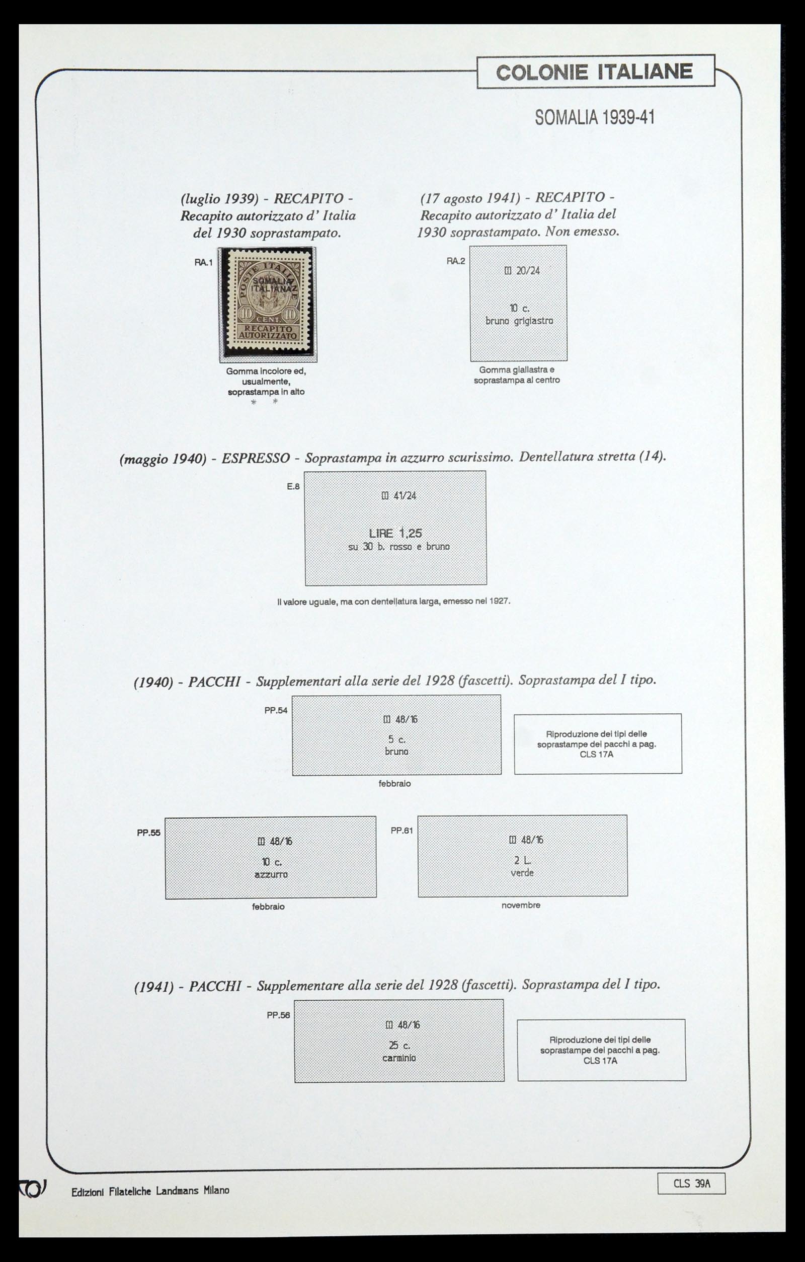 35807 056 - Stamp Collection 35807 Italian colonies 1893-1941.