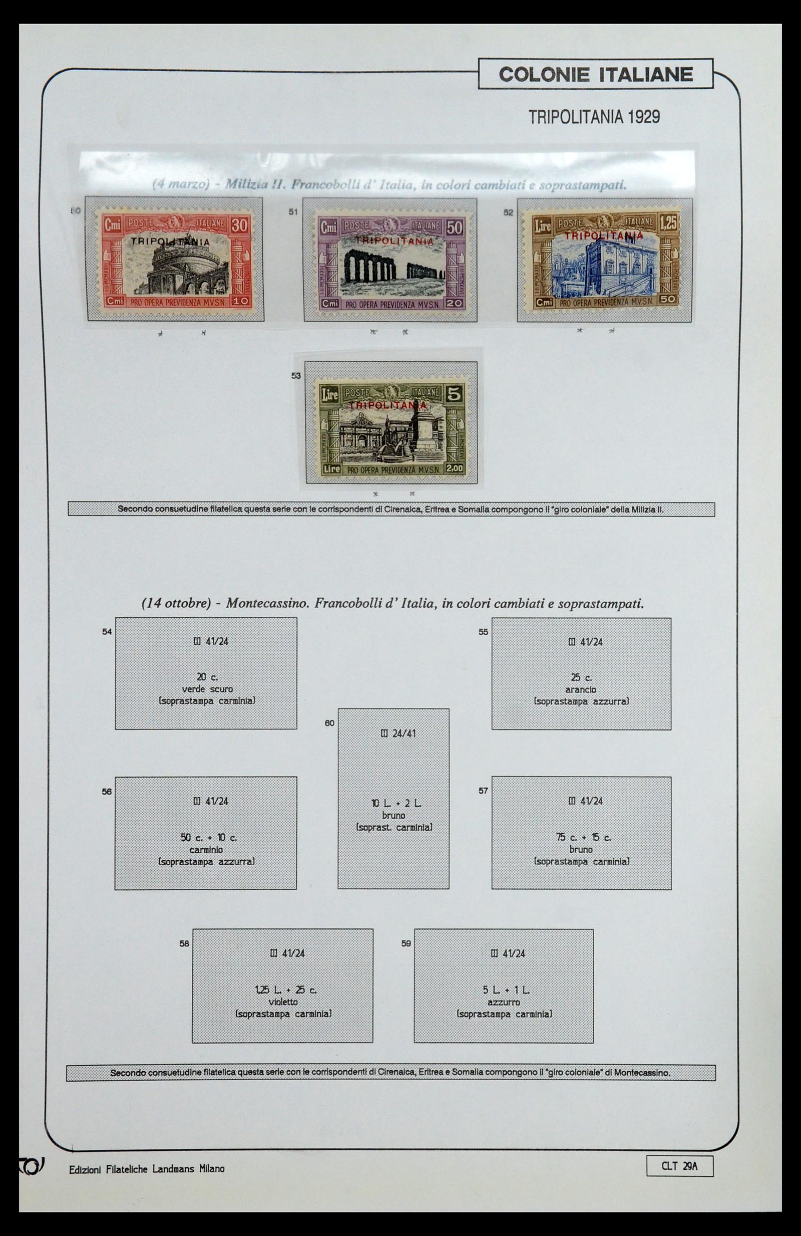 35807 062 - Postzegelverzameling 35807 Italiaanse koloniën 1893-1941.