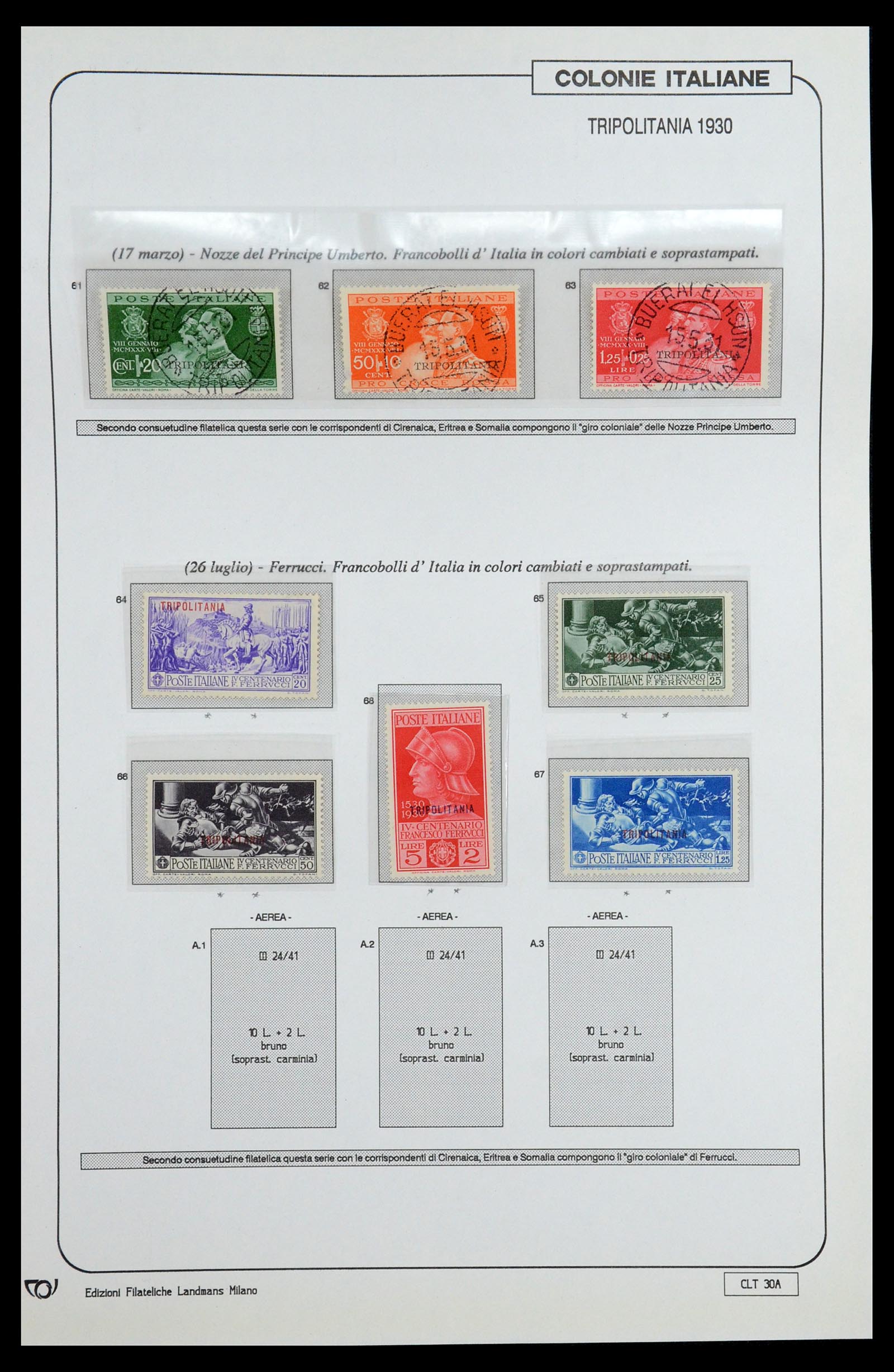 35807 063 - Postzegelverzameling 35807 Italiaanse koloniën 1893-1941.