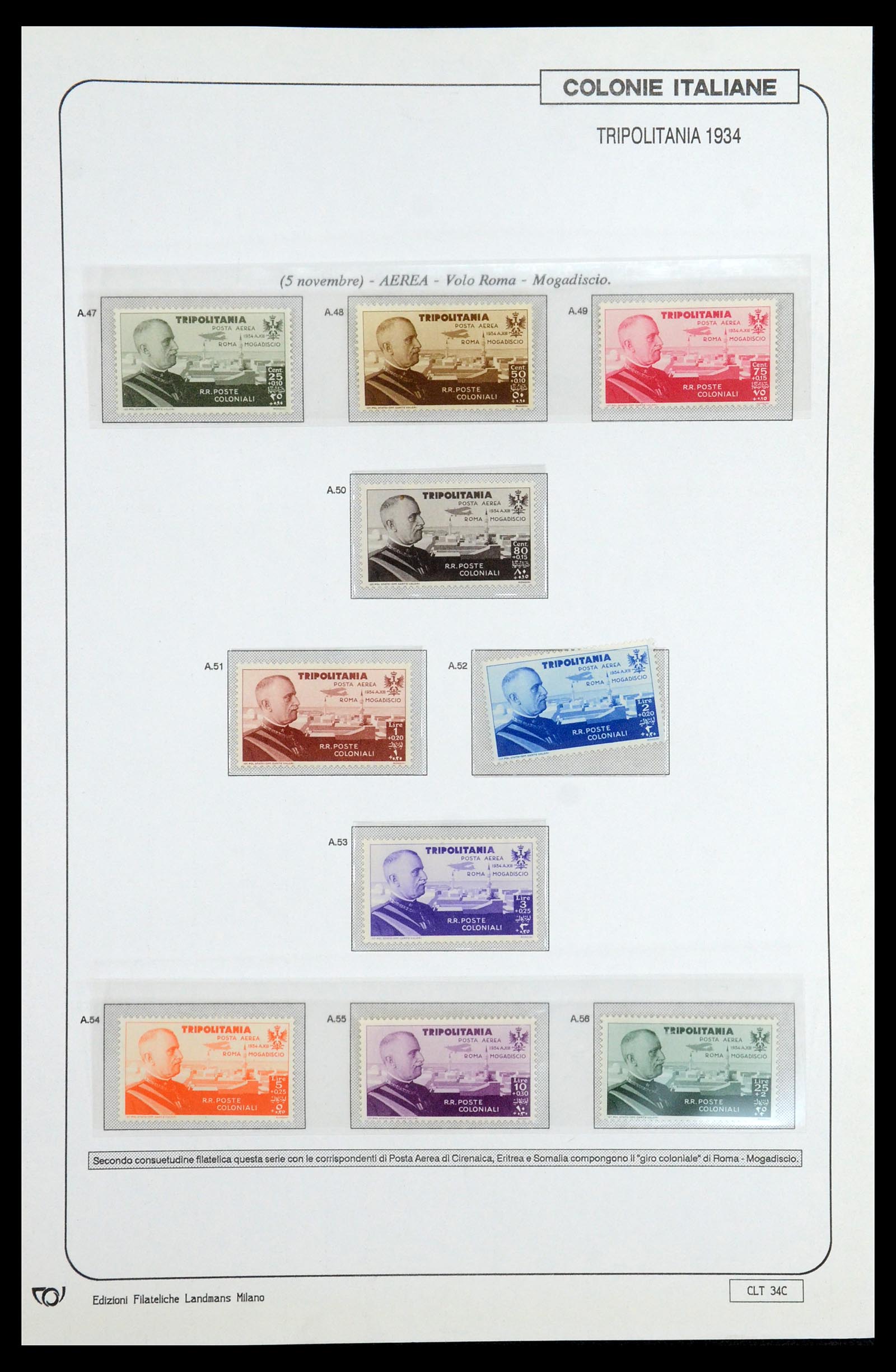 35807 070 - Postzegelverzameling 35807 Italiaanse koloniën 1893-1941.