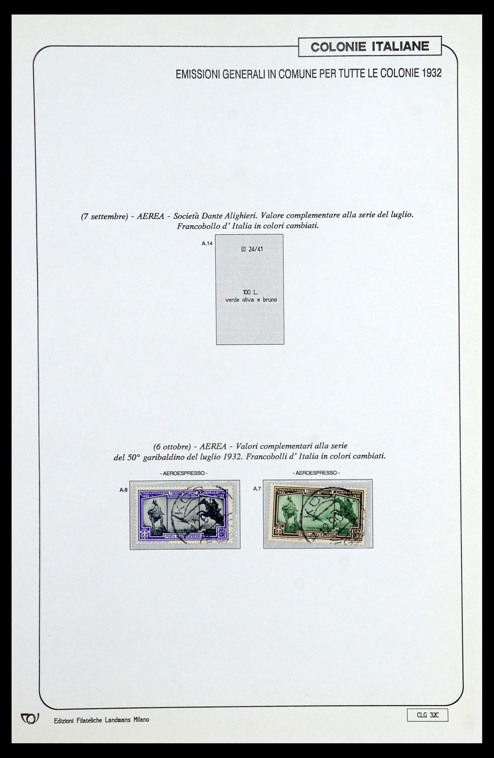 35807 073 - Postzegelverzameling 35807 Italiaanse koloniën 1893-1941.