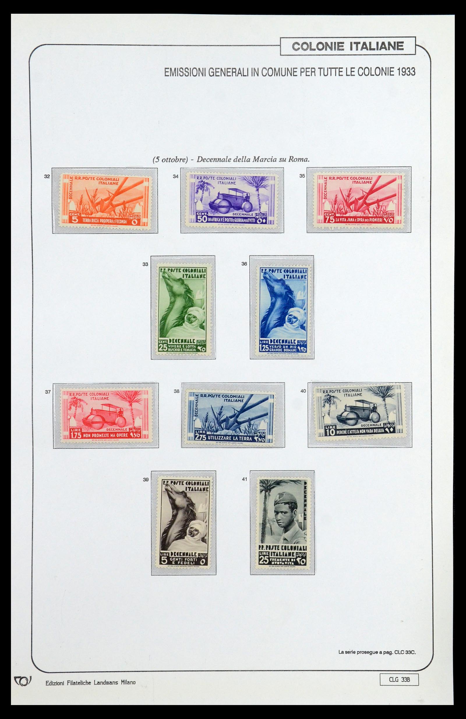35807 075 - Postzegelverzameling 35807 Italiaanse koloniën 1893-1941.