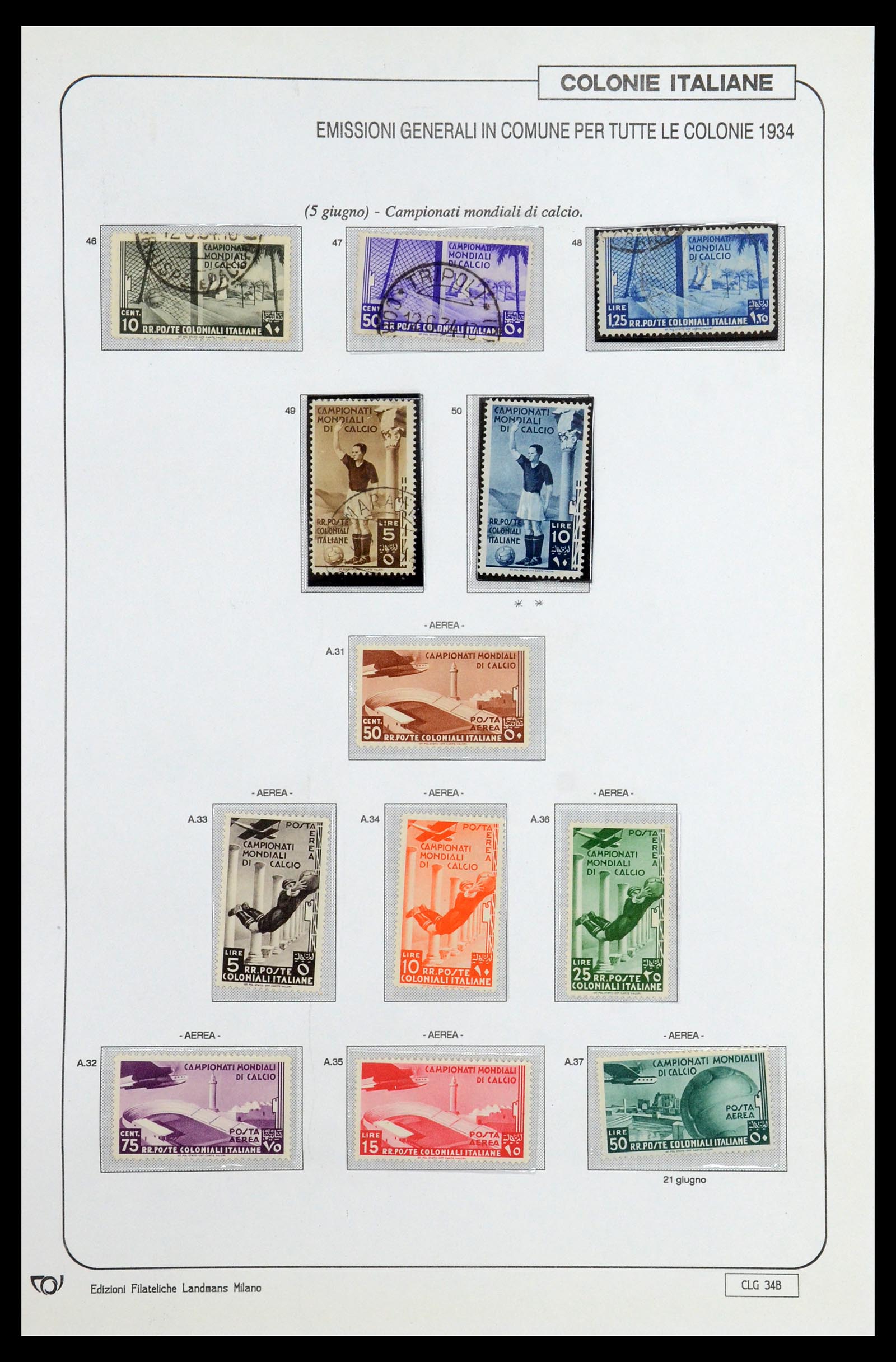 35807 077 - Postzegelverzameling 35807 Italiaanse koloniën 1893-1941.