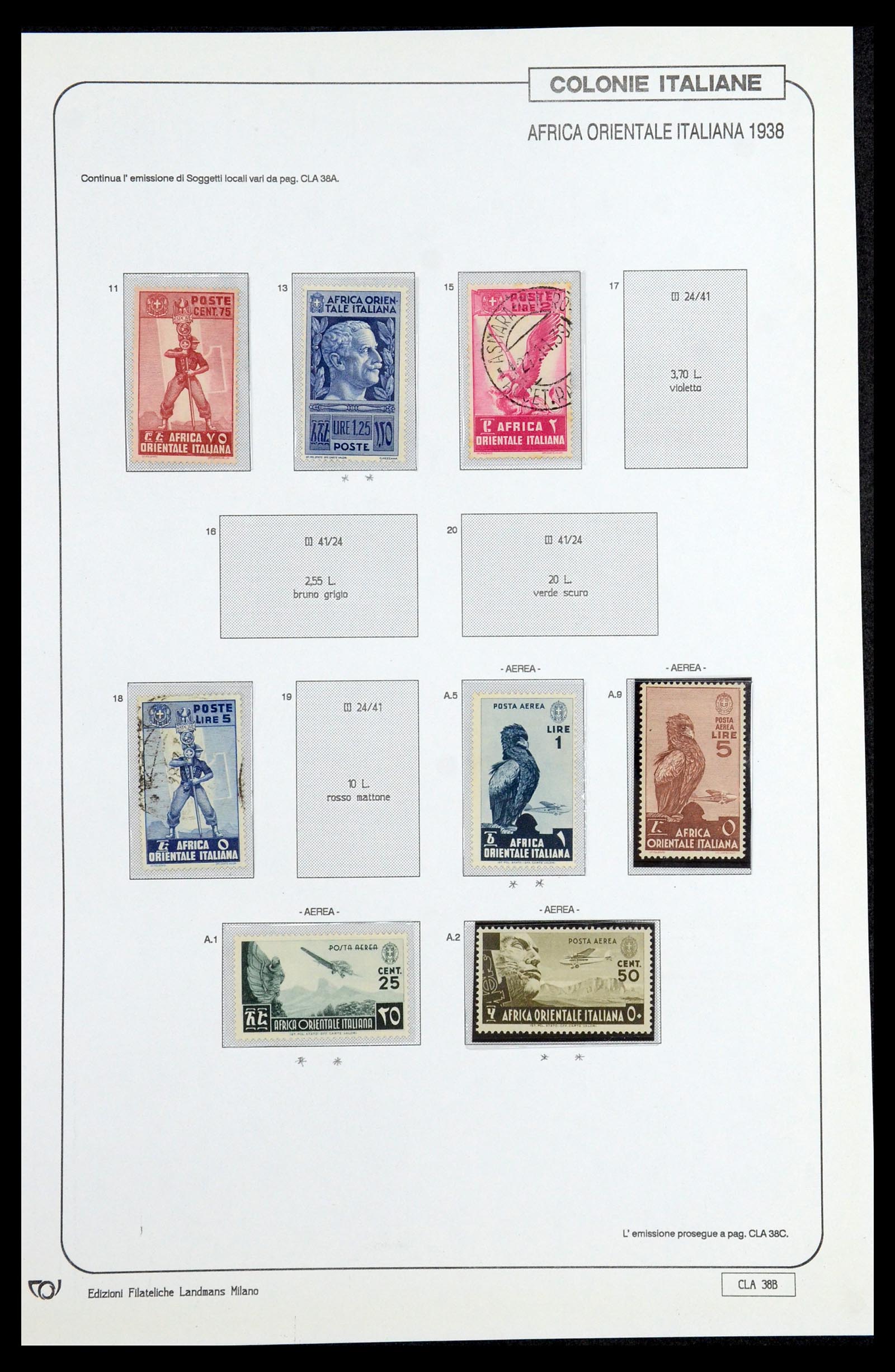 35807 079 - Stamp Collection 35807 Italian colonies 1893-1941.