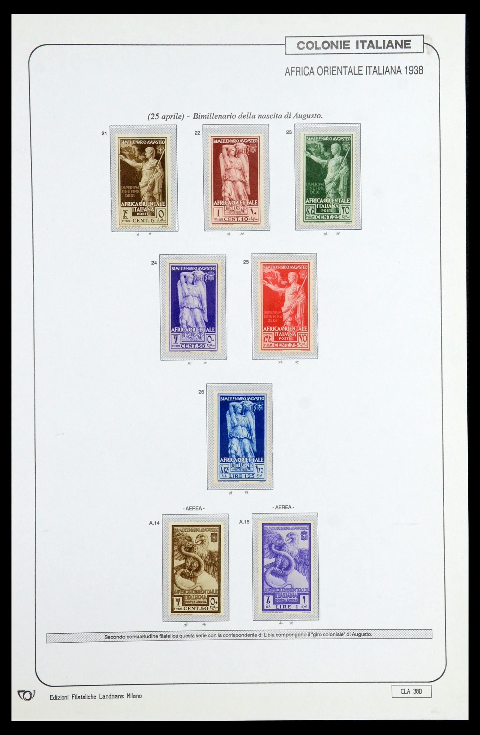 35807 081 - Postzegelverzameling 35807 Italiaanse koloniën 1893-1941.