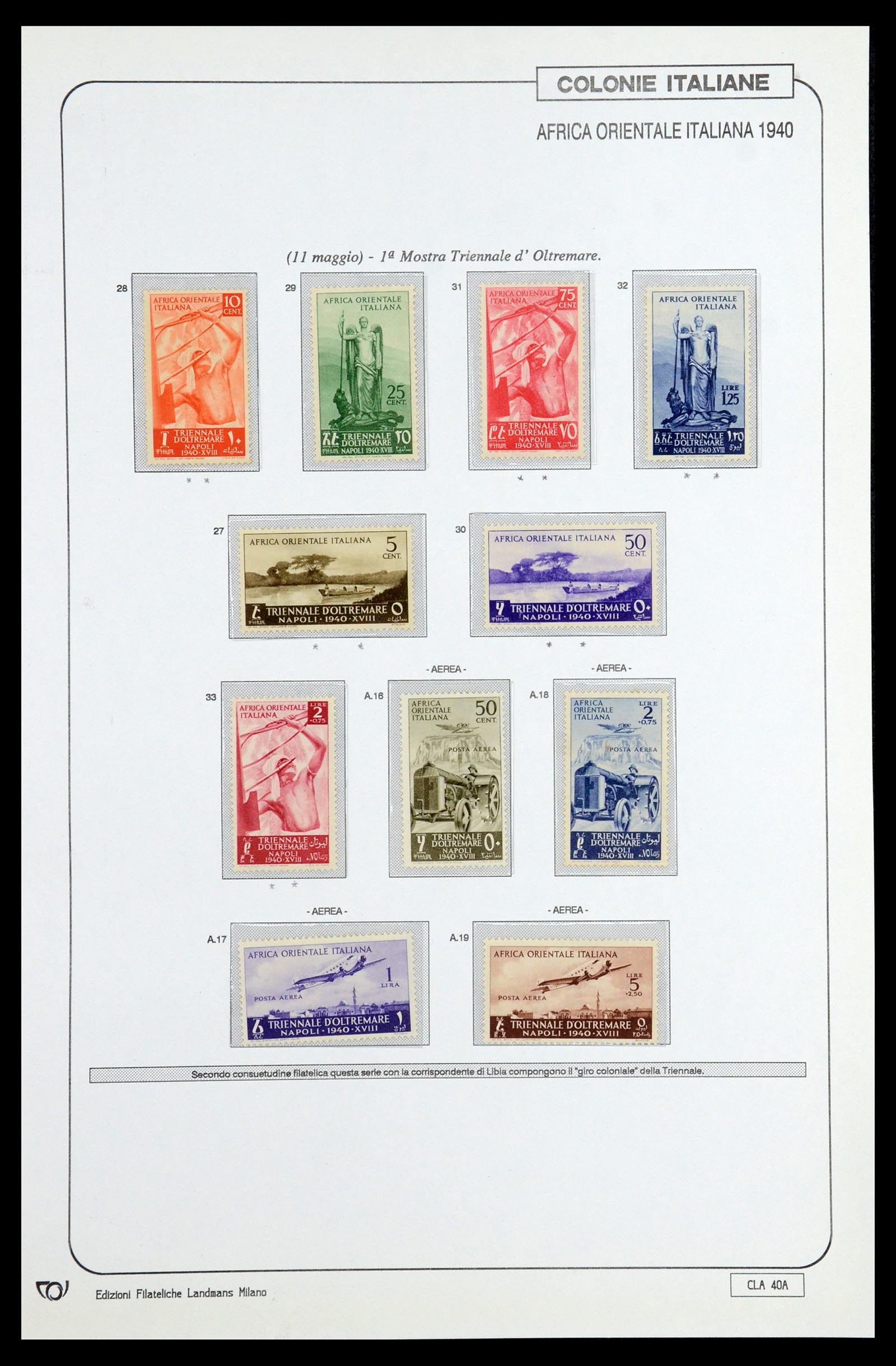 35807 083 - Postzegelverzameling 35807 Italiaanse koloniën 1893-1941.
