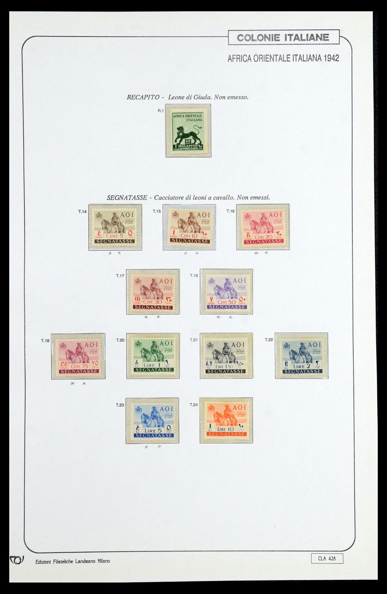 35807 085 - Postzegelverzameling 35807 Italiaanse koloniën 1893-1941.