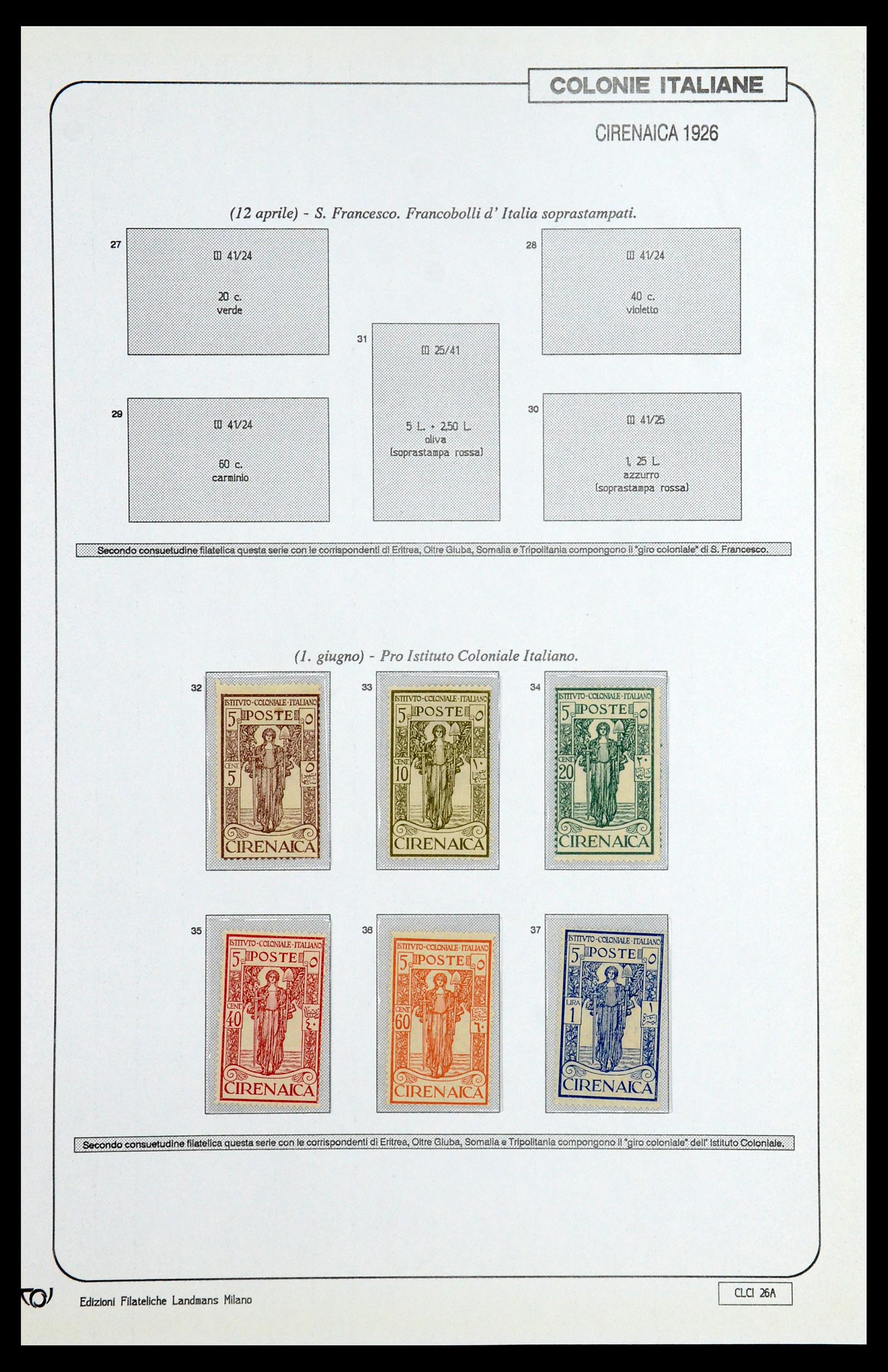 35807 089 - Postzegelverzameling 35807 Italiaanse koloniën 1893-1941.