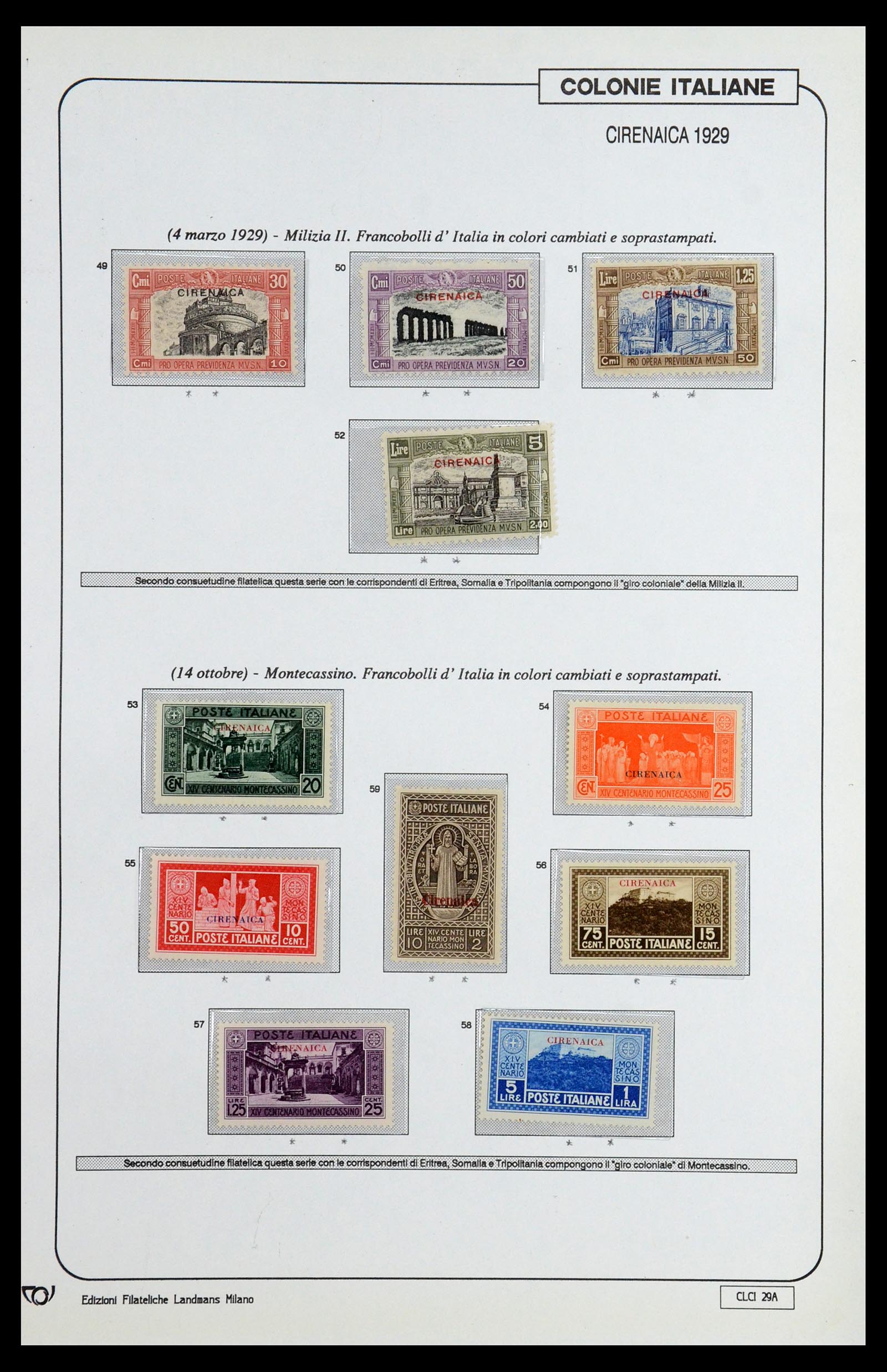 35807 091 - Postzegelverzameling 35807 Italiaanse koloniën 1893-1941.