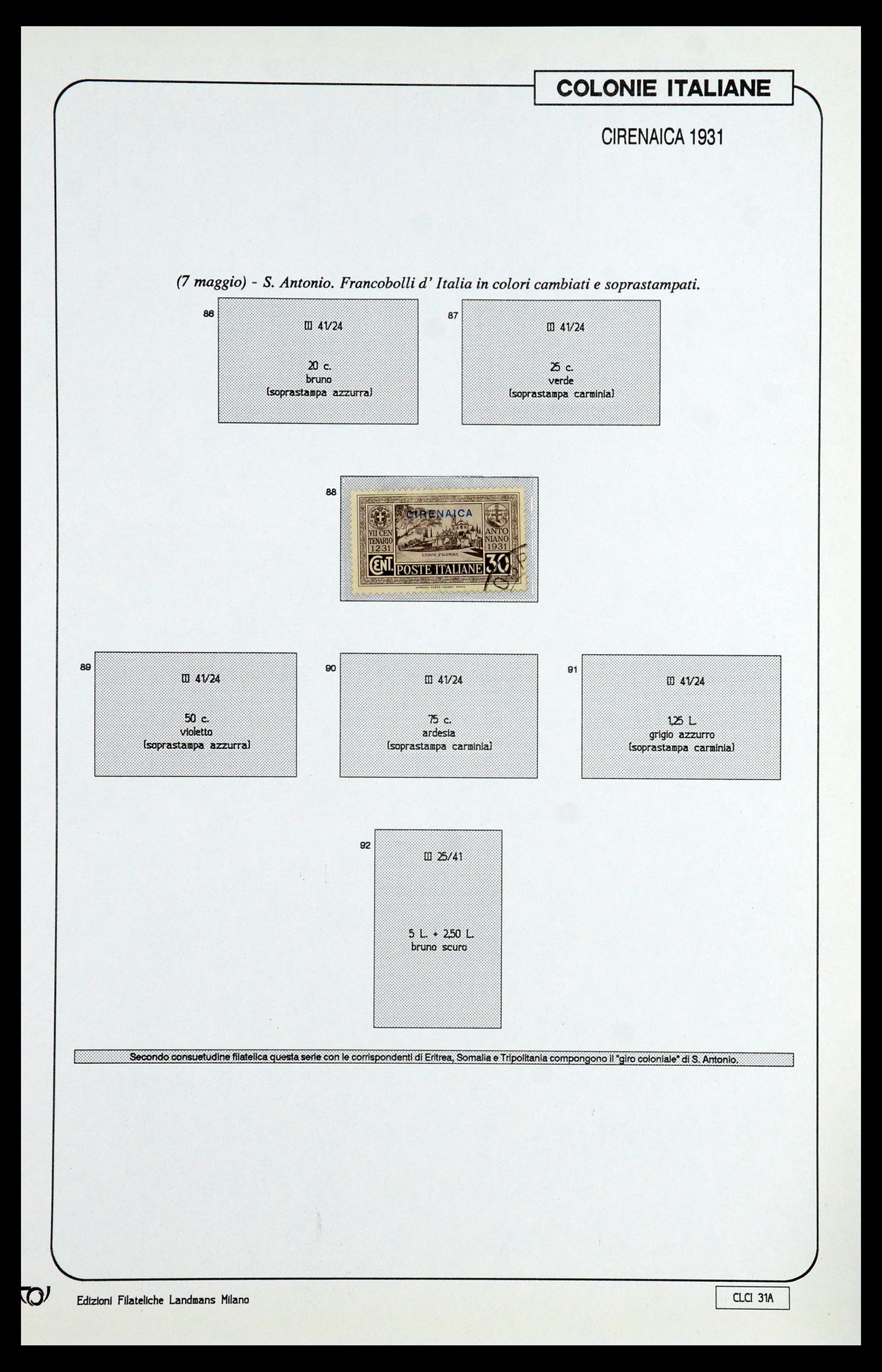 35807 095 - Postzegelverzameling 35807 Italiaanse koloniën 1893-1941.