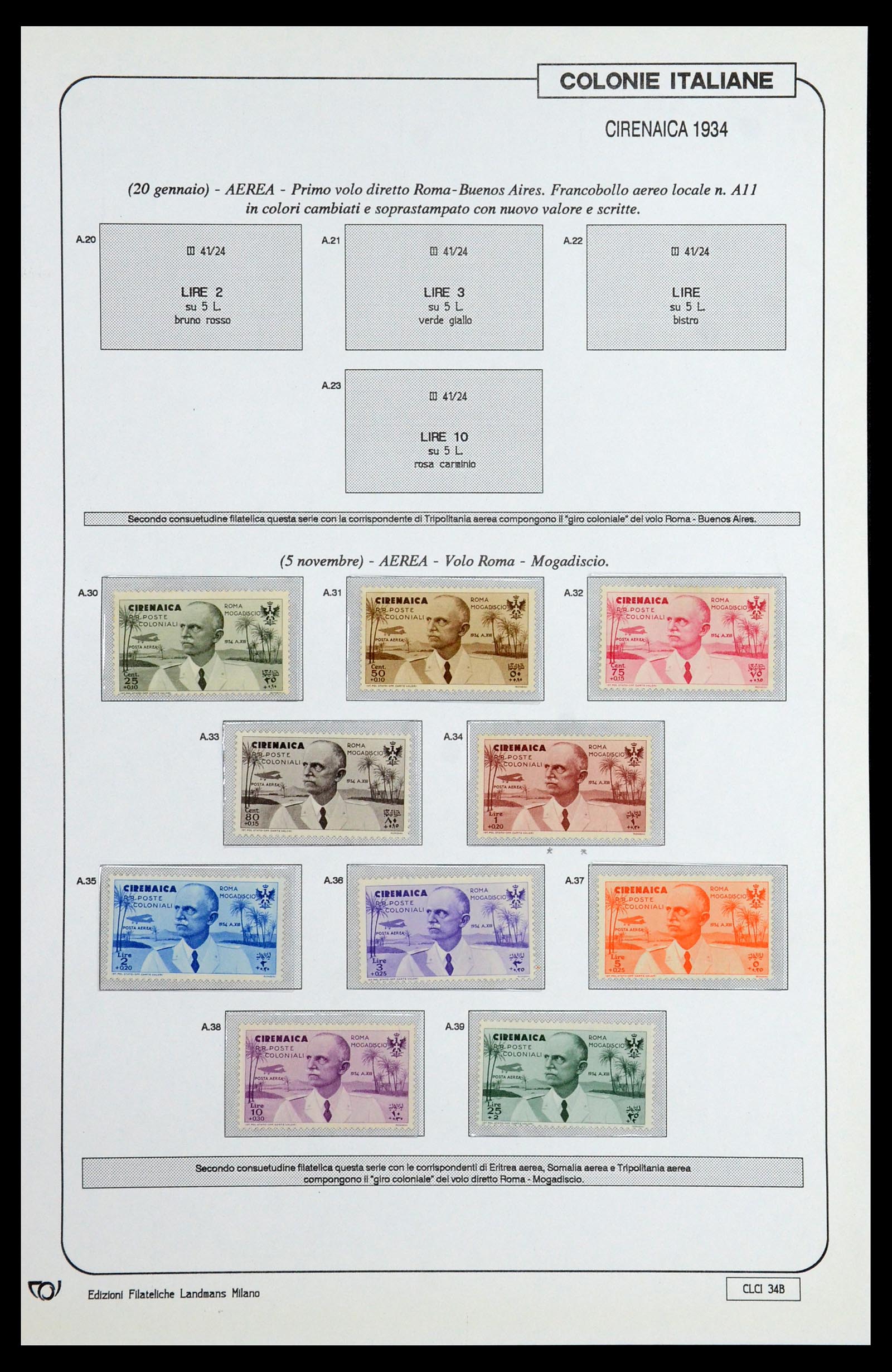 35807 098 - Stamp Collection 35807 Italian colonies 1893-1941.