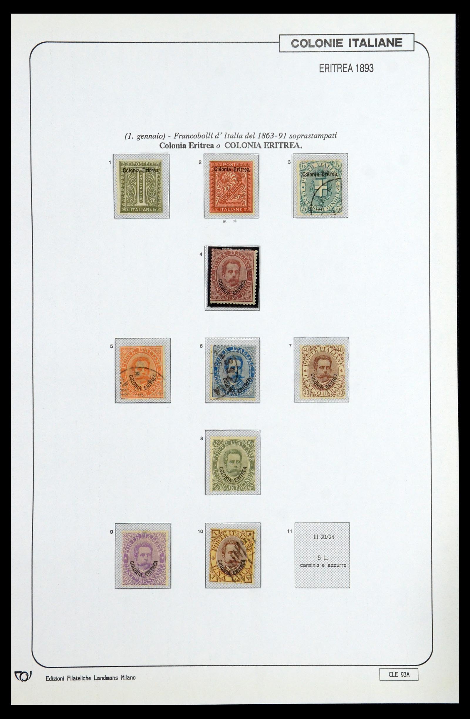 35807 099 - Postzegelverzameling 35807 Italiaanse koloniën 1893-1941.