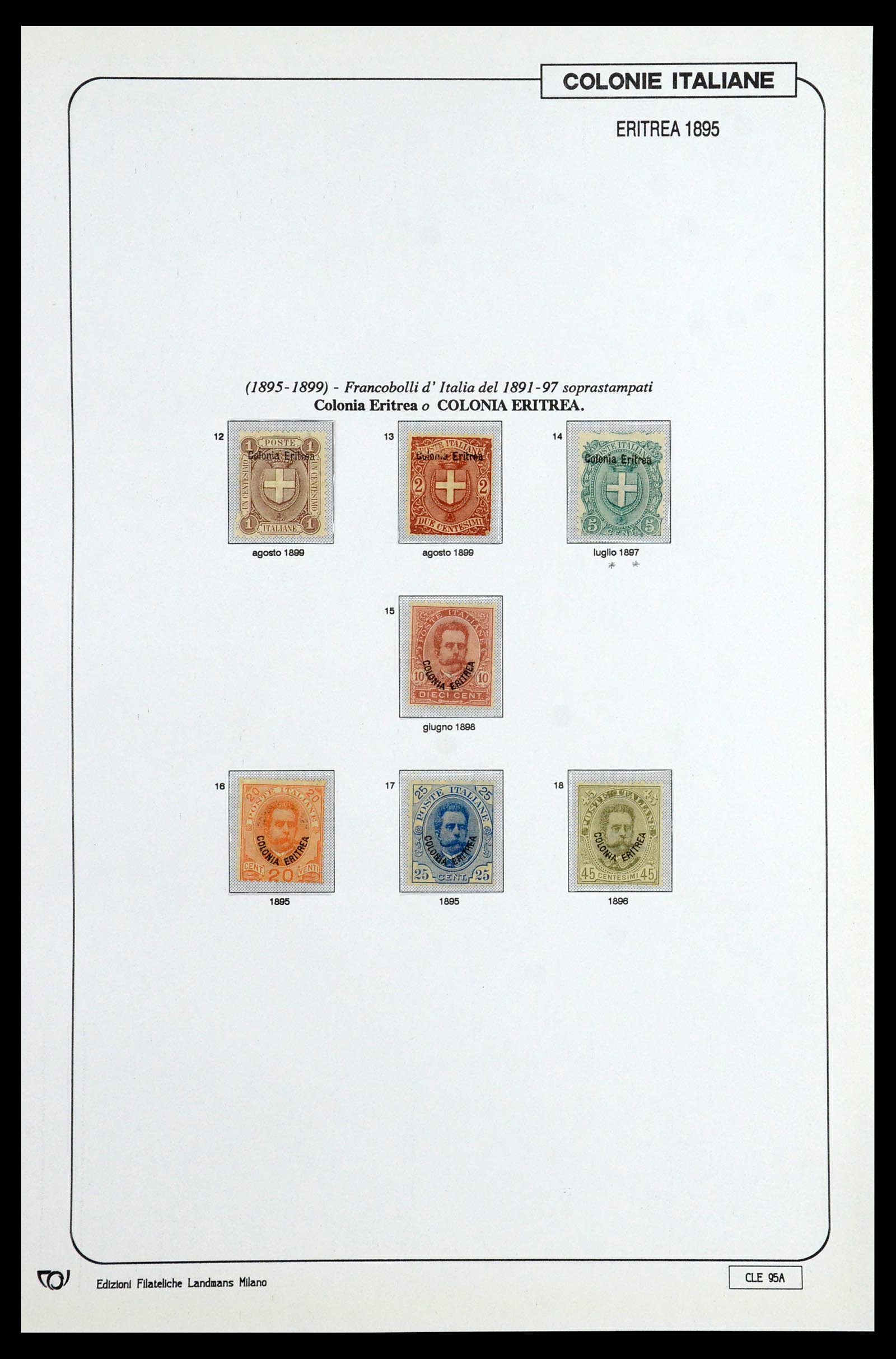 35807 100 - Postzegelverzameling 35807 Italiaanse koloniën 1893-1941.