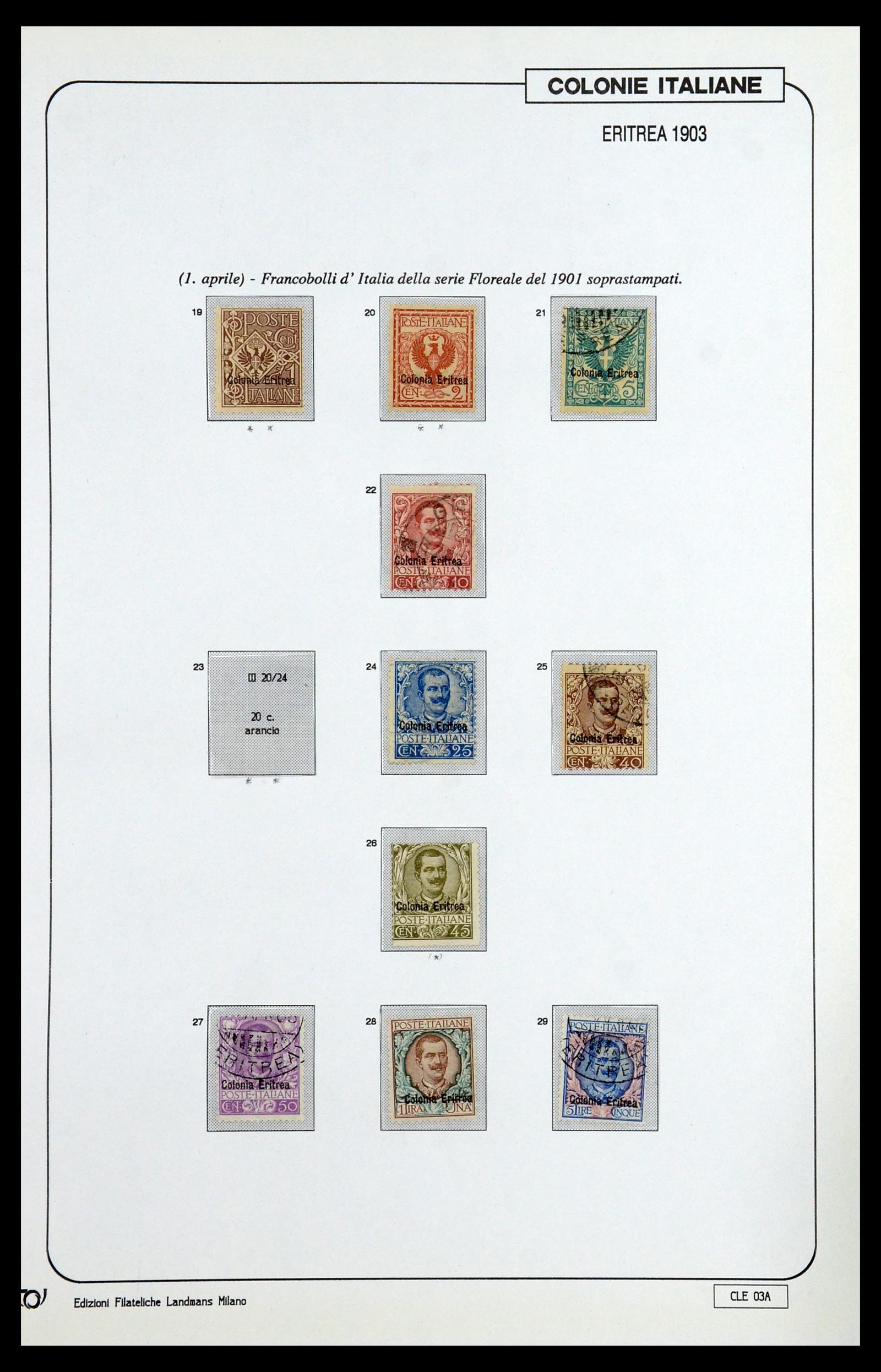 35807 101 - Postzegelverzameling 35807 Italiaanse koloniën 1893-1941.