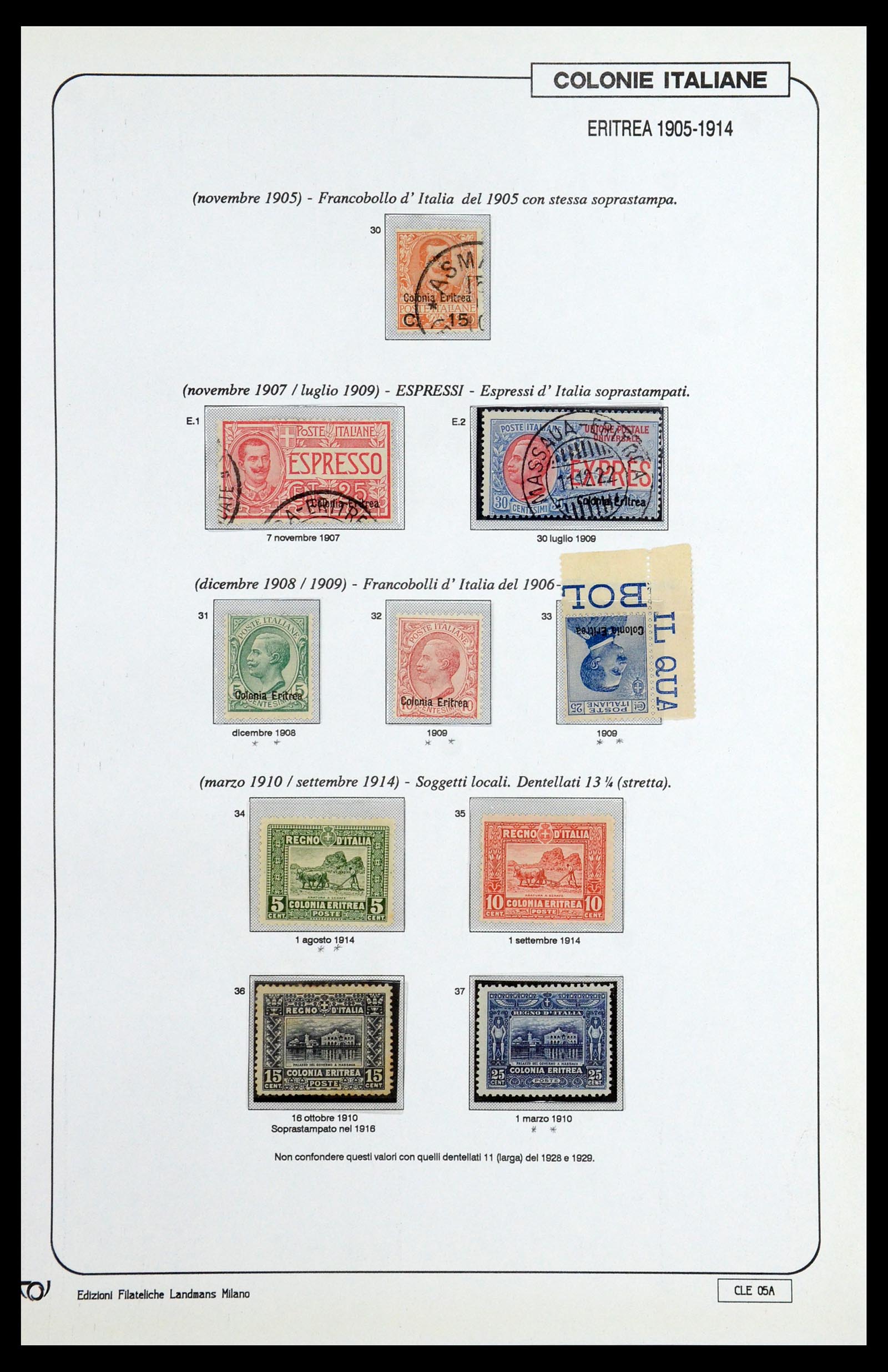35807 103 - Postzegelverzameling 35807 Italiaanse koloniën 1893-1941.