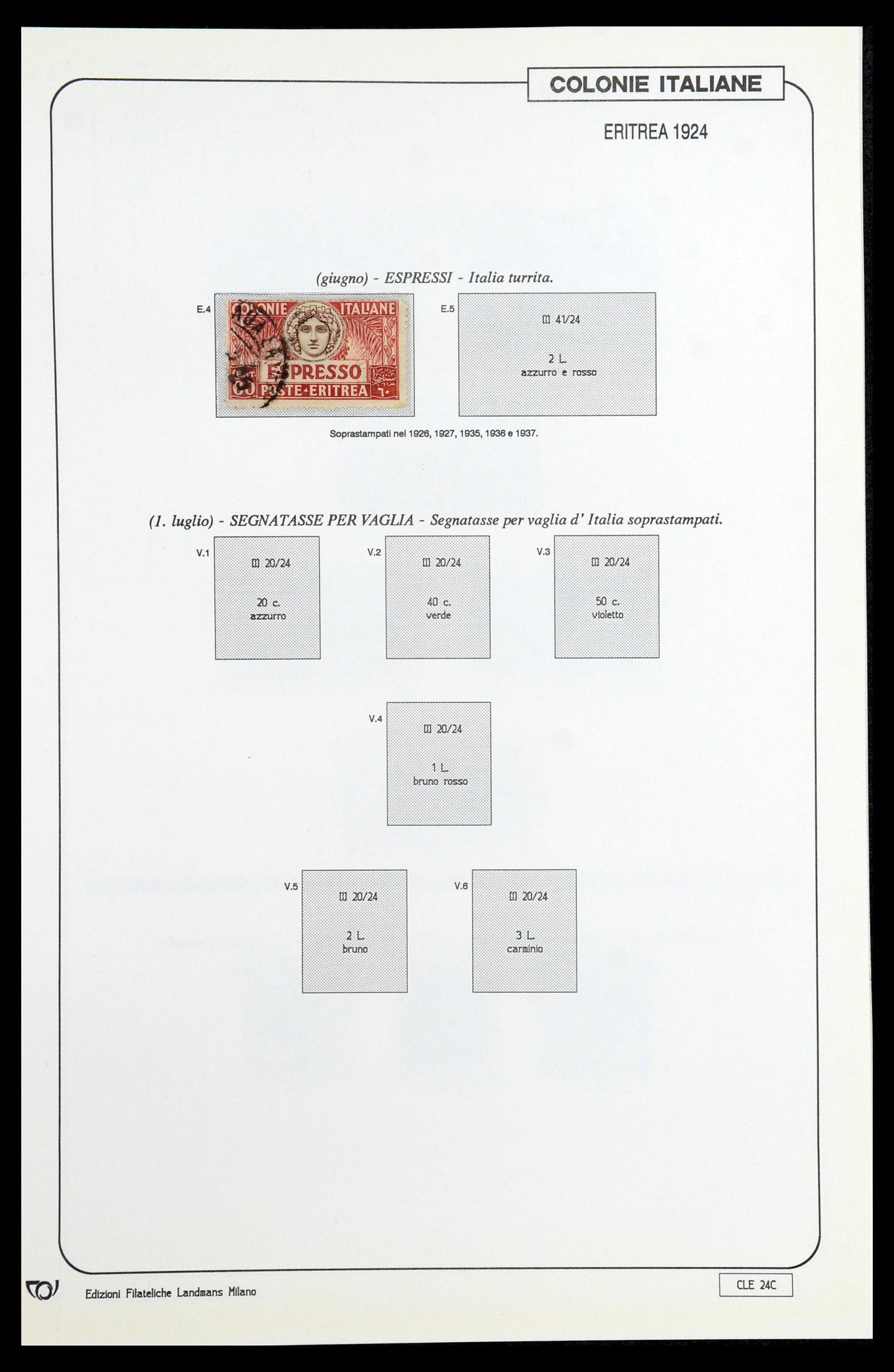 35807 111 - Postzegelverzameling 35807 Italiaanse koloniën 1893-1941.