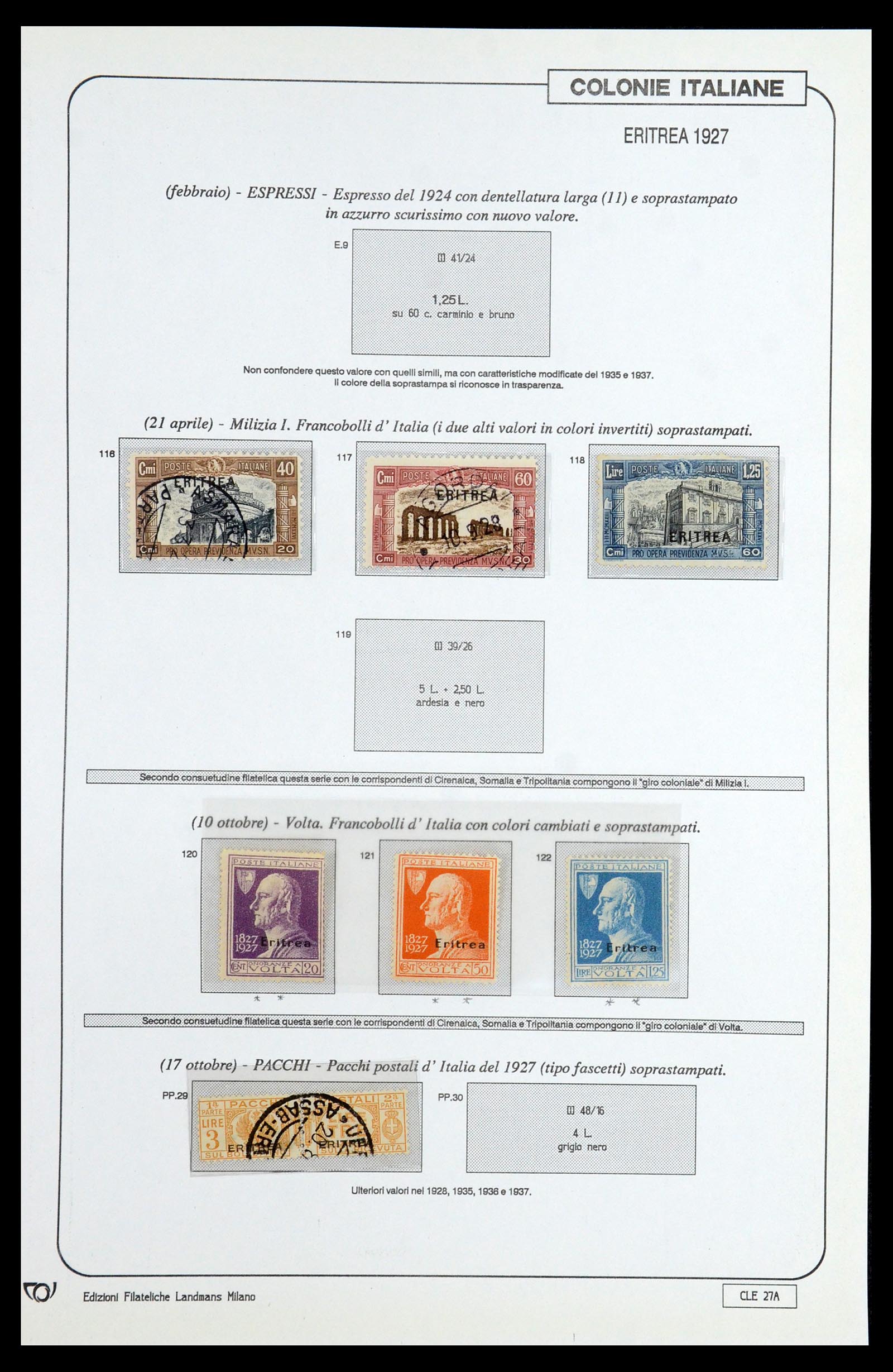 35807 116 - Postzegelverzameling 35807 Italiaanse koloniën 1893-1941.