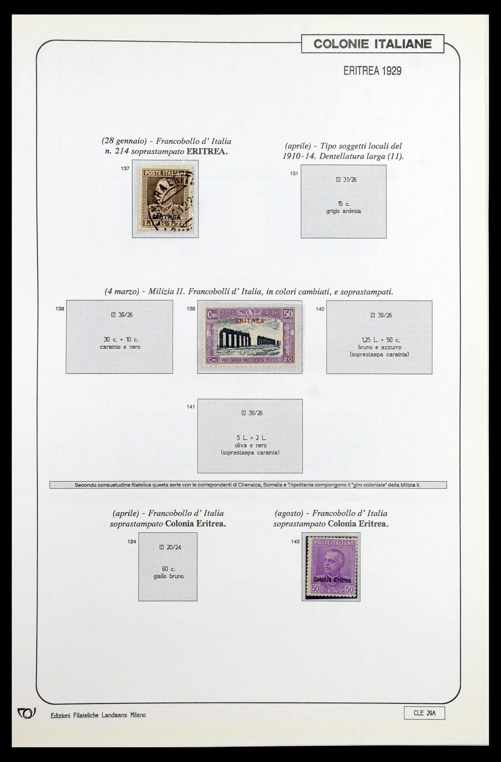 35807 118 - Postzegelverzameling 35807 Italiaanse koloniën 1893-1941.
