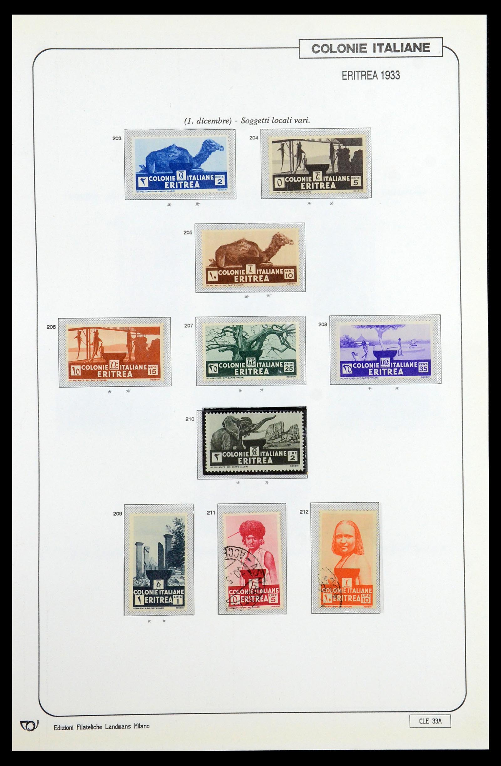35807 124 - Postzegelverzameling 35807 Italiaanse koloniën 1893-1941.