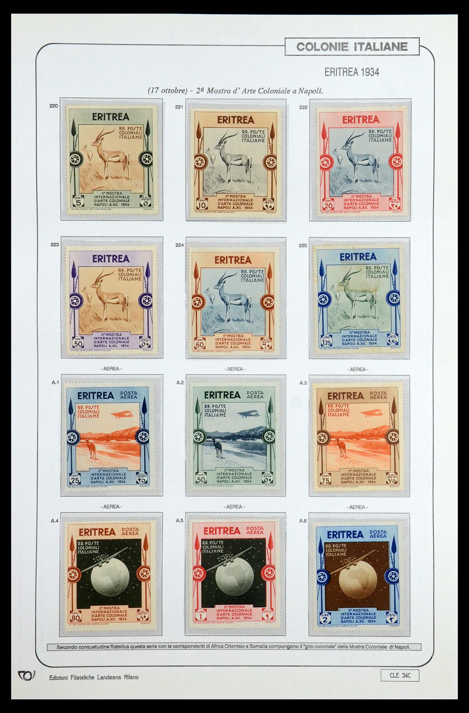 35807 127 - Postzegelverzameling 35807 Italiaanse koloniën 1893-1941.