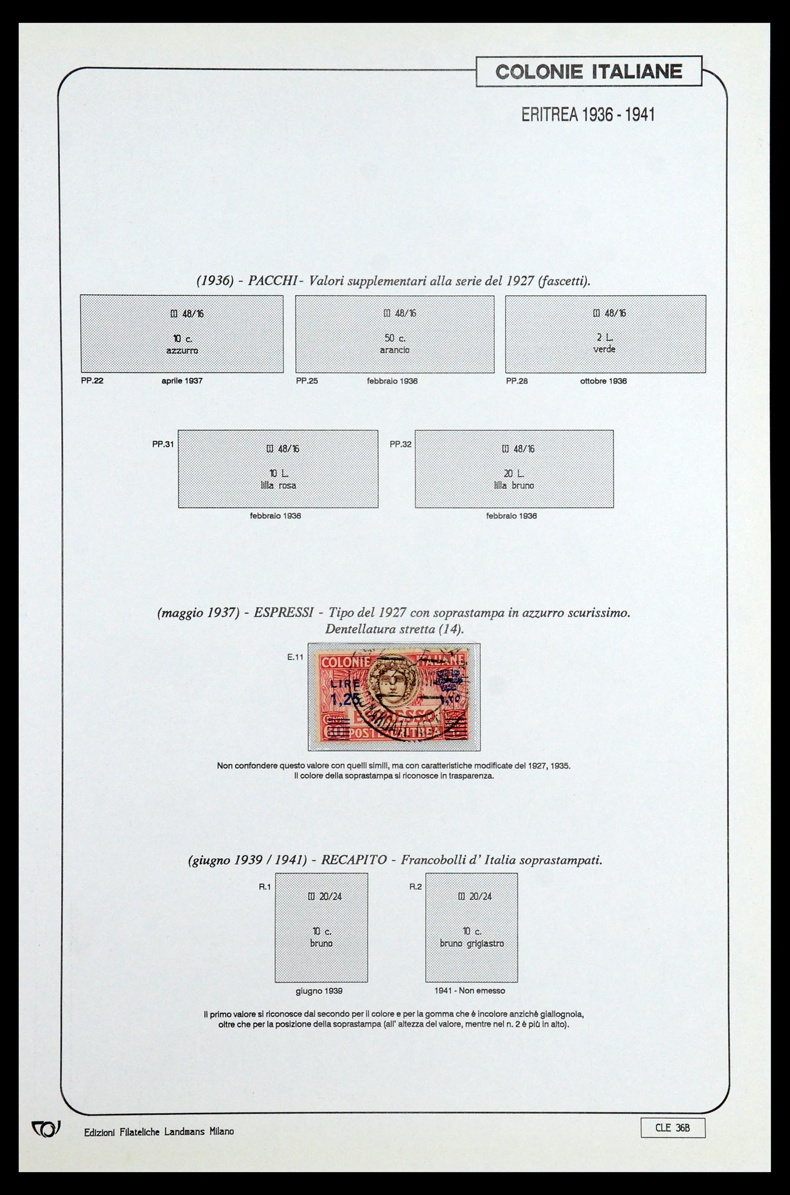 35807 130 - Stamp Collection 35807 Italian colonies 1893-1941.