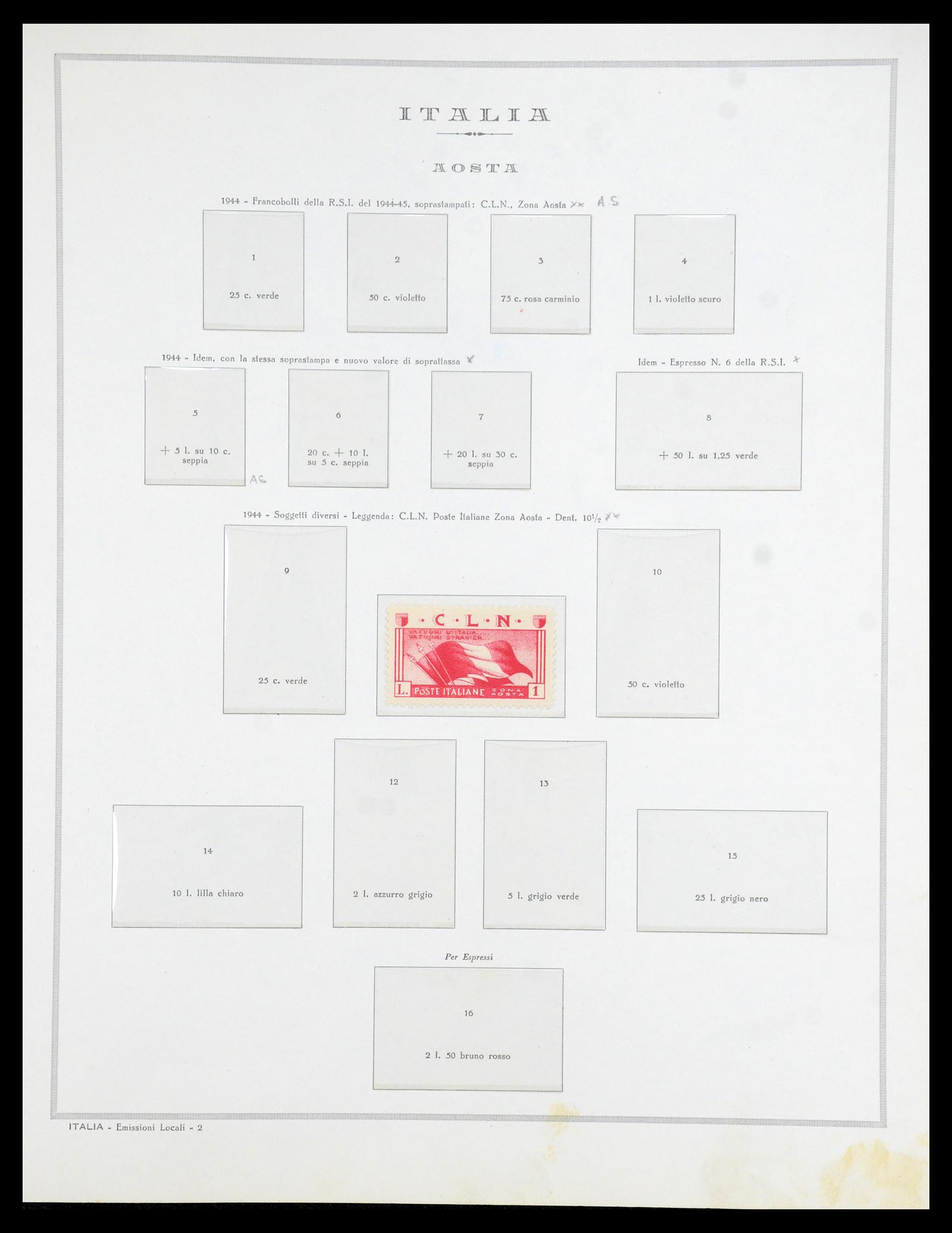 35808 001 - Stamp Collection 35808 Italian territories/occupation/locals 1874-1954.