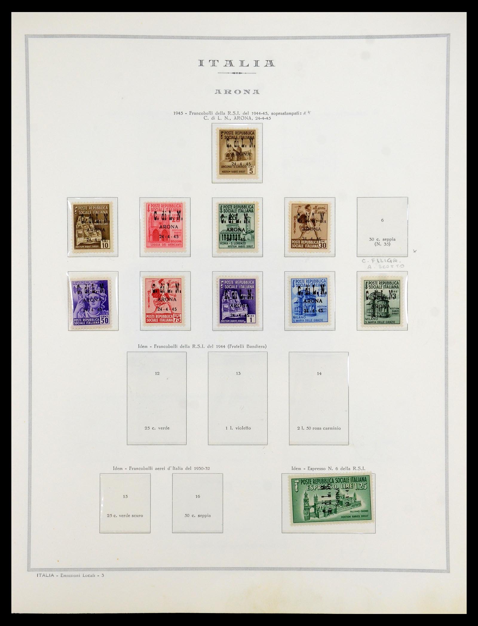 35808 002 - Postzegelverzameling 35808 Italiaanse gebieden/bezetting/lokaal 1870-