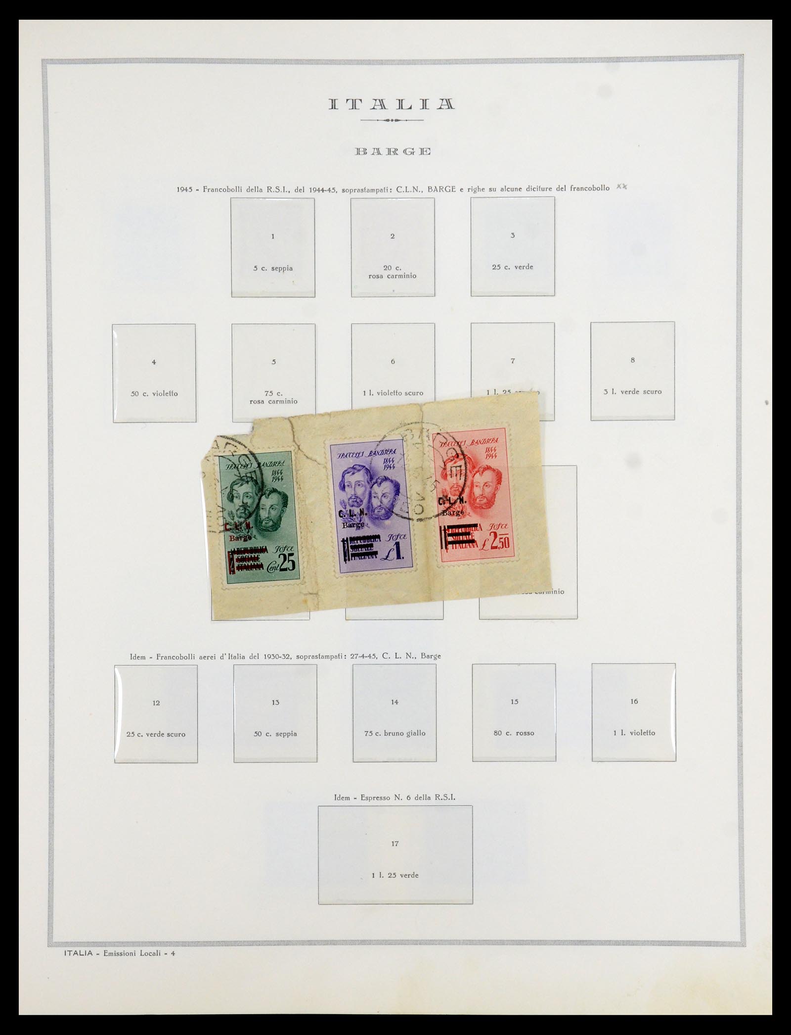 35808 003 - Postzegelverzameling 35808 Italiaanse gebieden/bezetting/lokaal 1870-