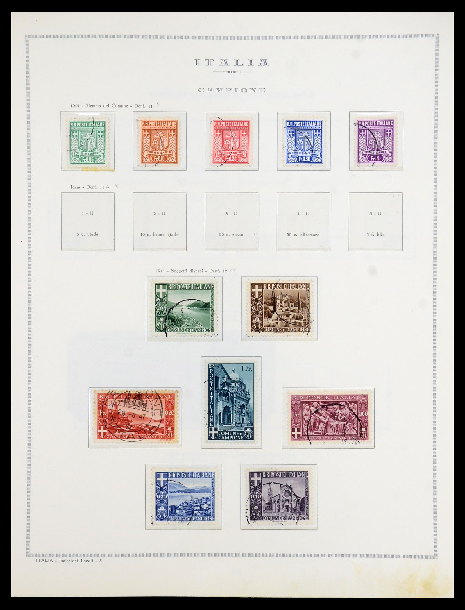 35808 004 - Postzegelverzameling 35808 Italiaanse gebieden/bezetting/lokaal 1870-