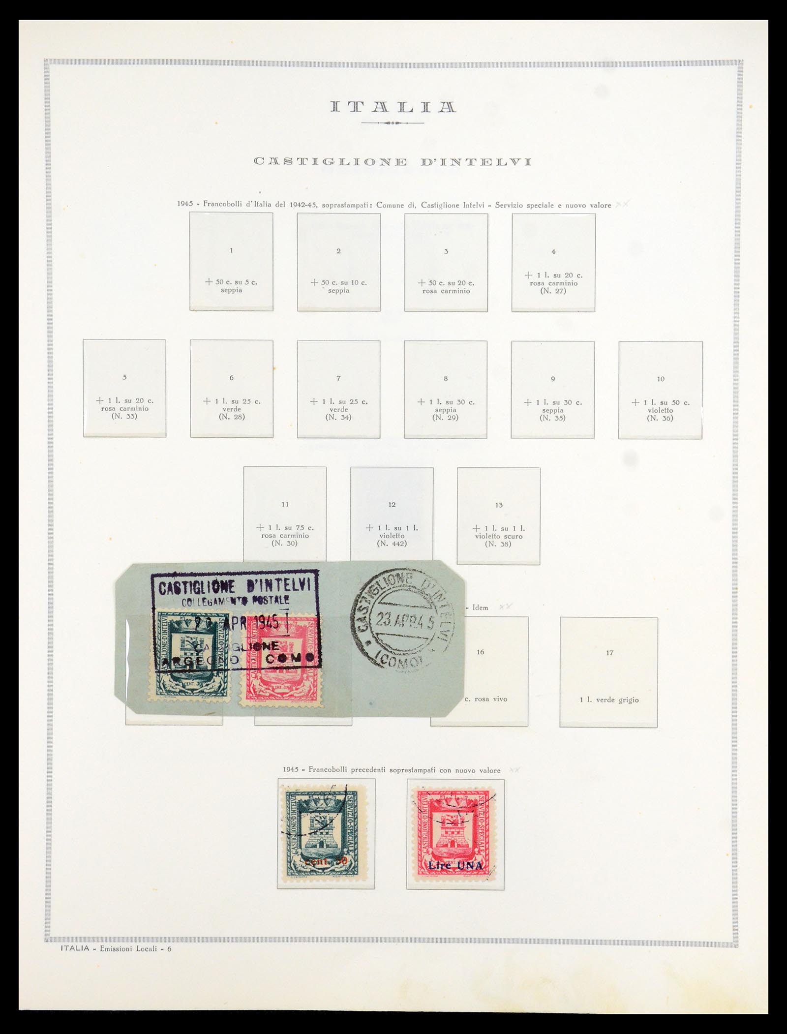 35808 005 - Postzegelverzameling 35808 Italiaanse gebieden/bezetting/lokaal 1870-