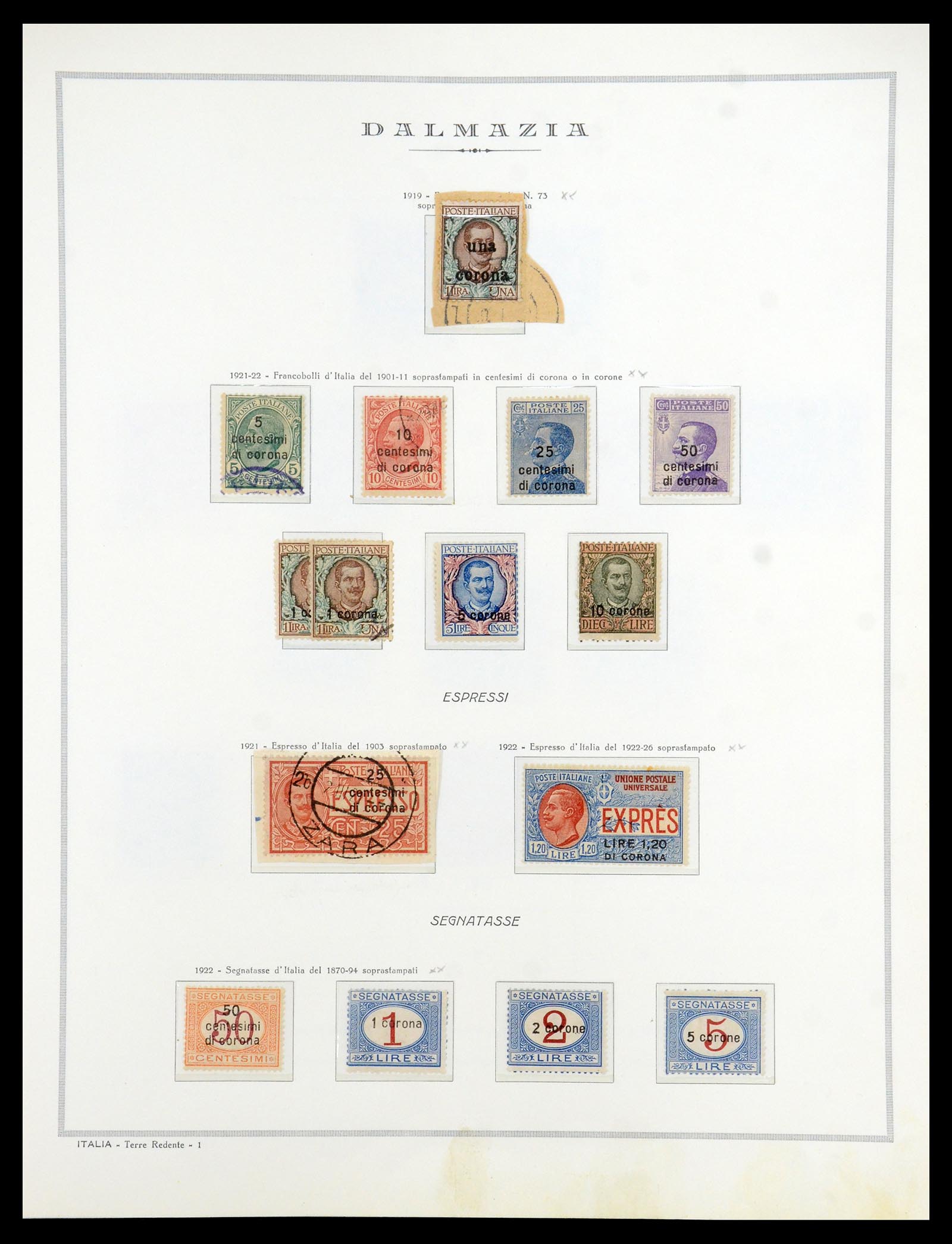 35808 010 - Postzegelverzameling 35808 Italiaanse gebieden/bezetting/lokaal 1870-