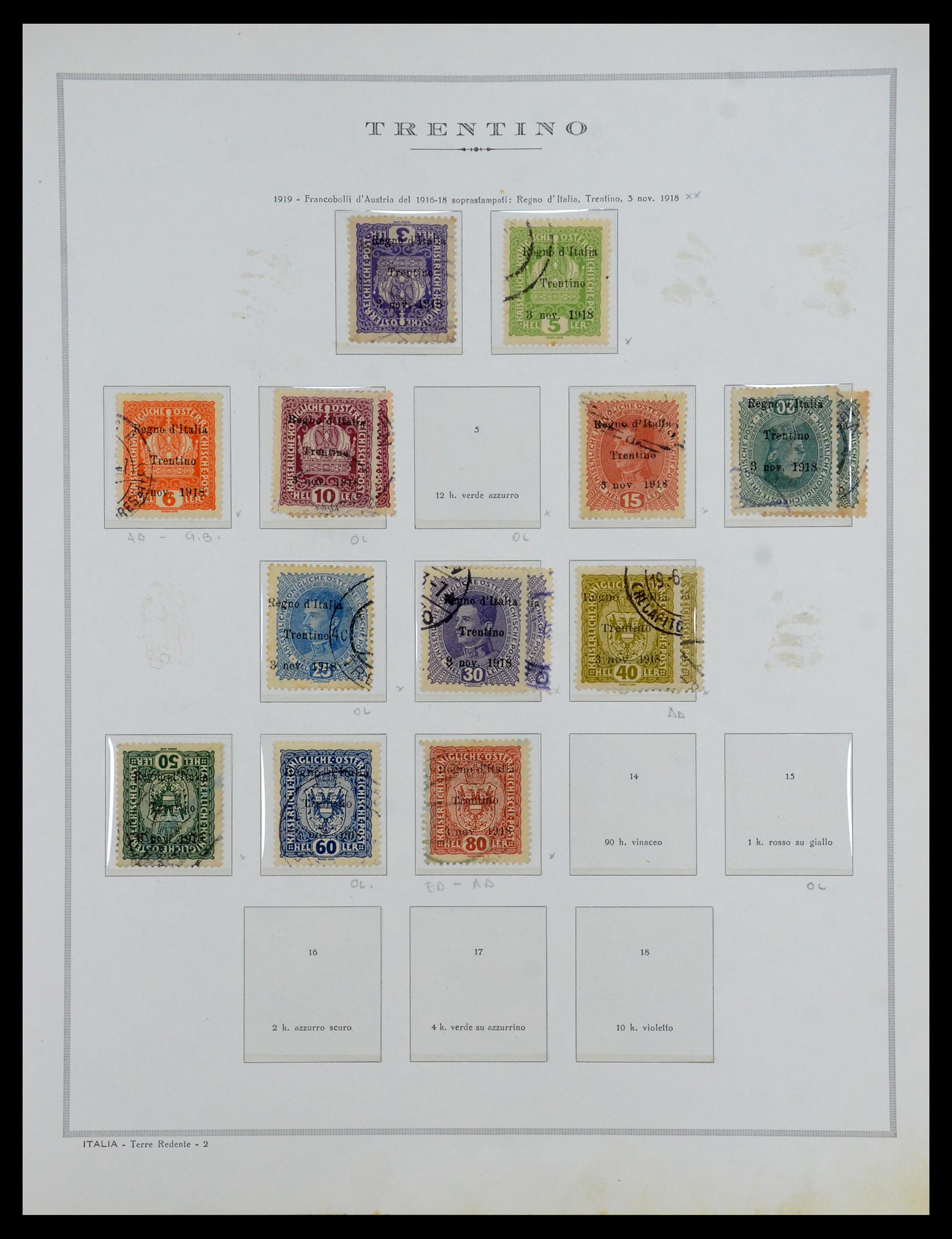 35808 011 - Postzegelverzameling 35808 Italiaanse gebieden/bezetting/lokaal 1870-