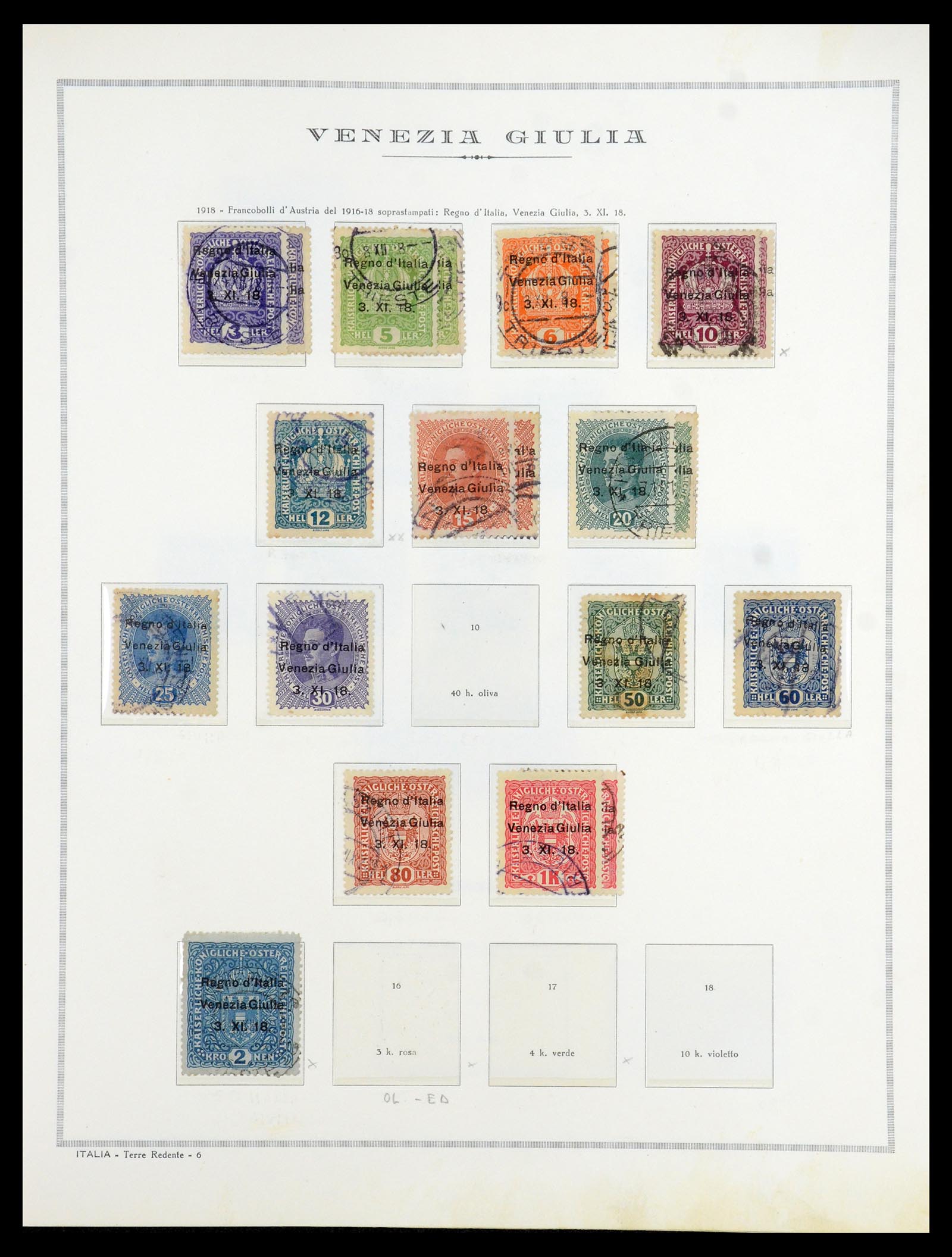 35808 015 - Postzegelverzameling 35808 Italiaanse gebieden/bezetting/lokaal 1870-