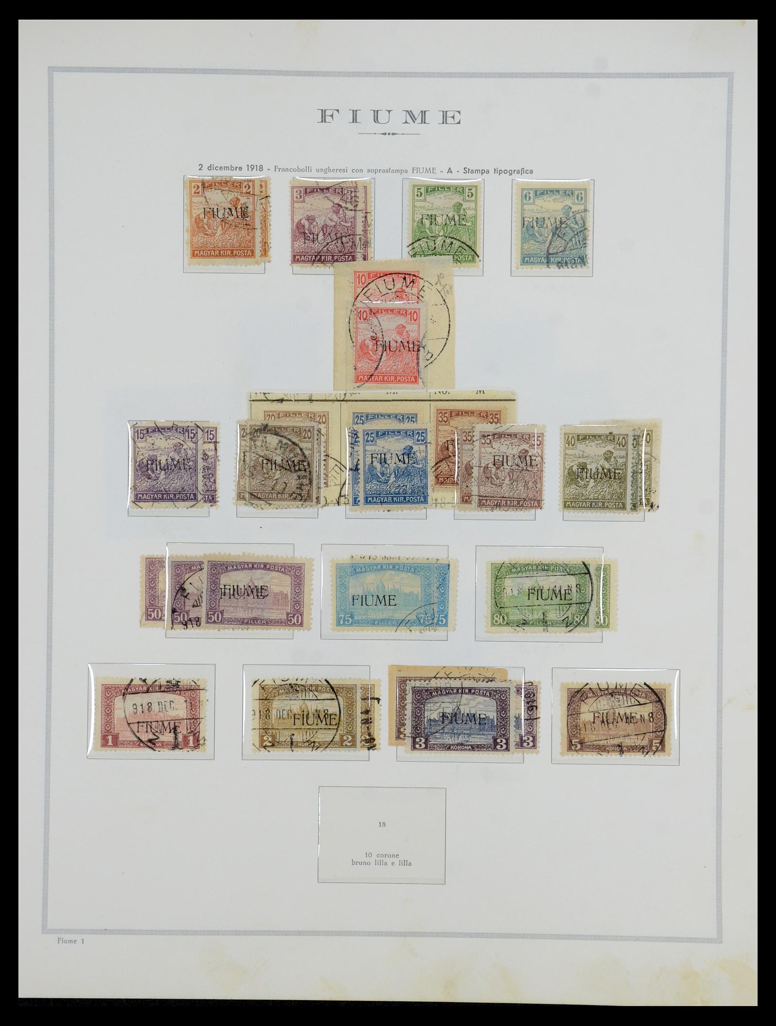 35808 018 - Postzegelverzameling 35808 Italiaanse gebieden/bezetting/lokaal 1870-
