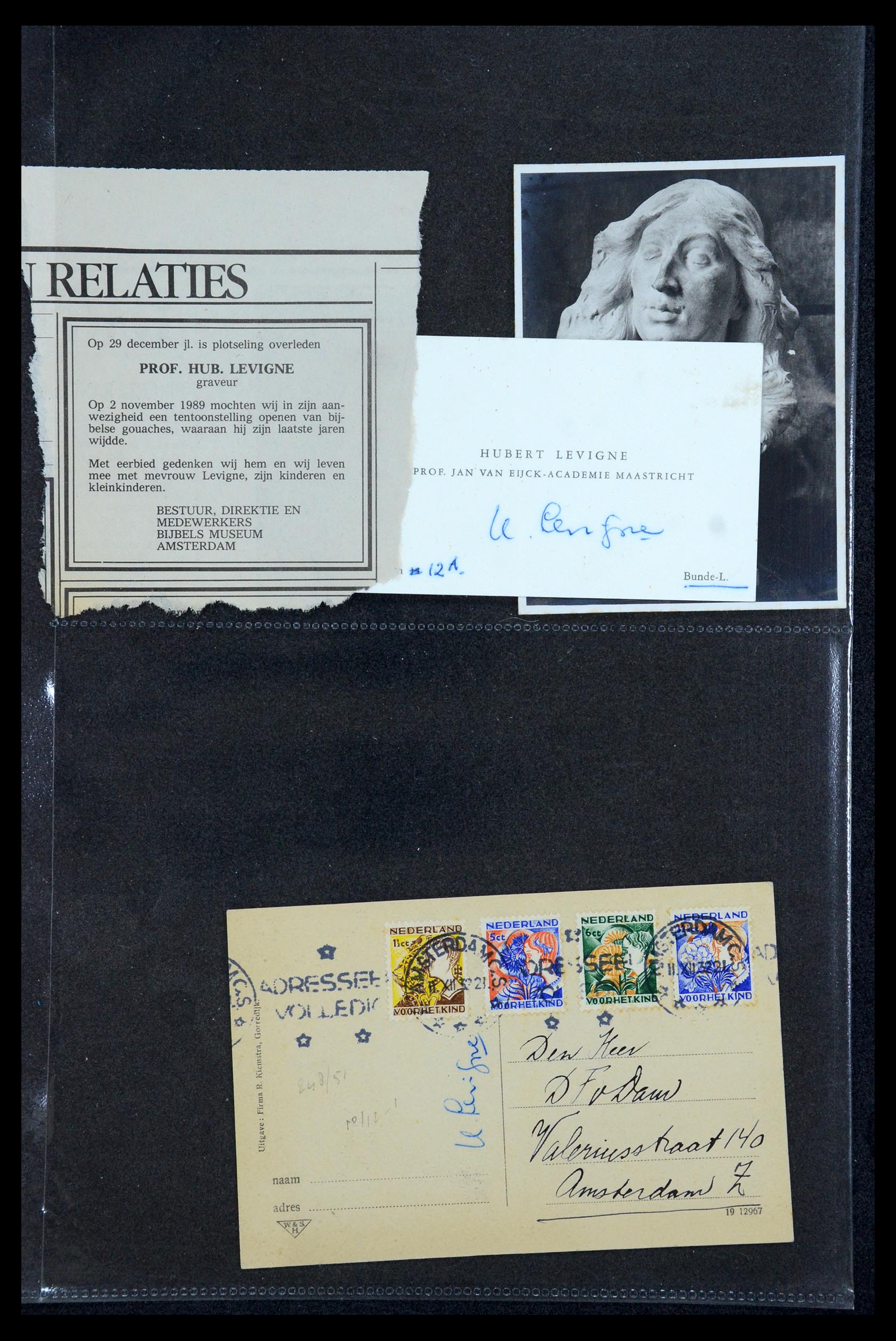 35810 003 - Postzegelverzameling 35810 Nederland brieven 1927-1950.