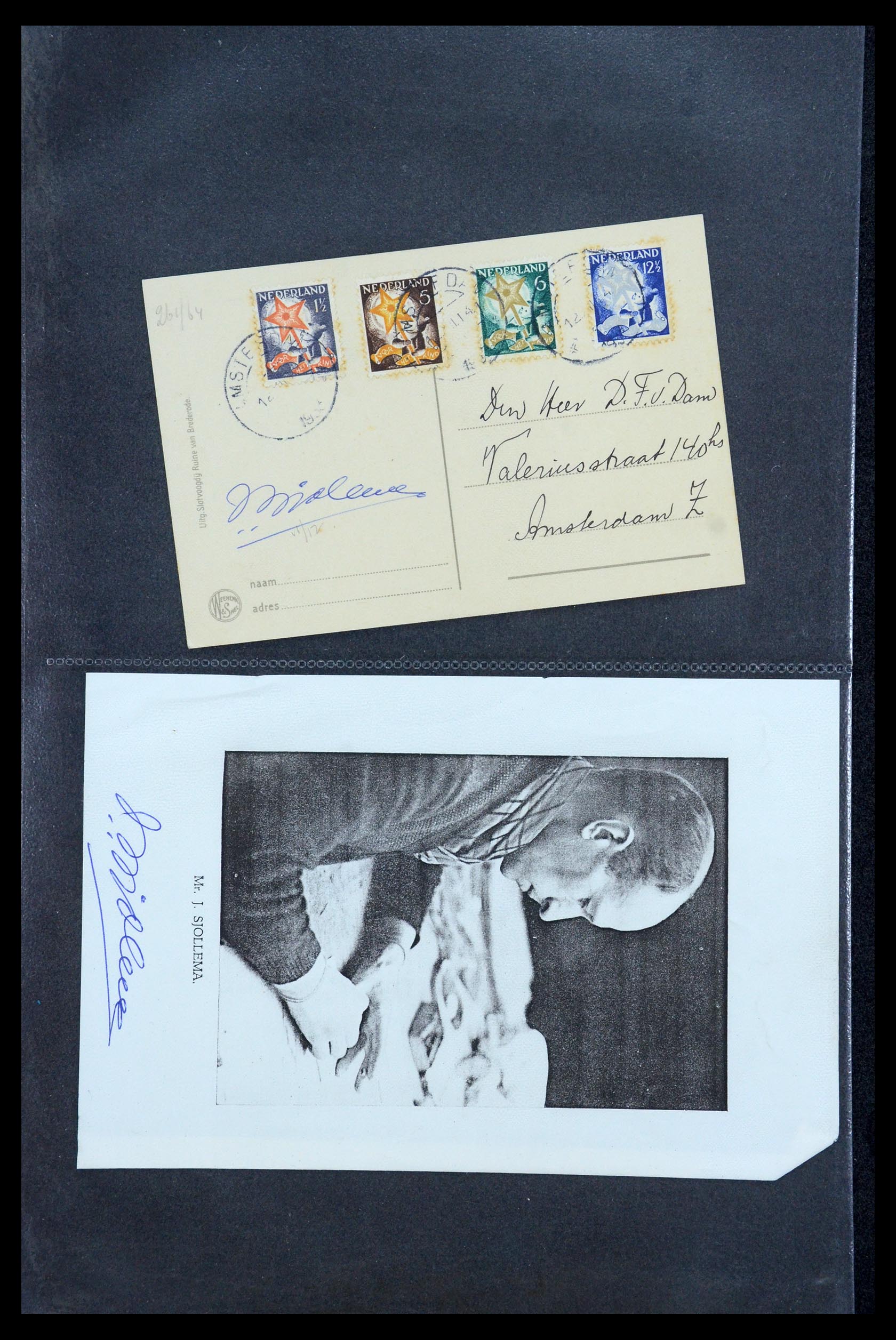 35810 005 - Postzegelverzameling 35810 Nederland brieven 1927-1950.