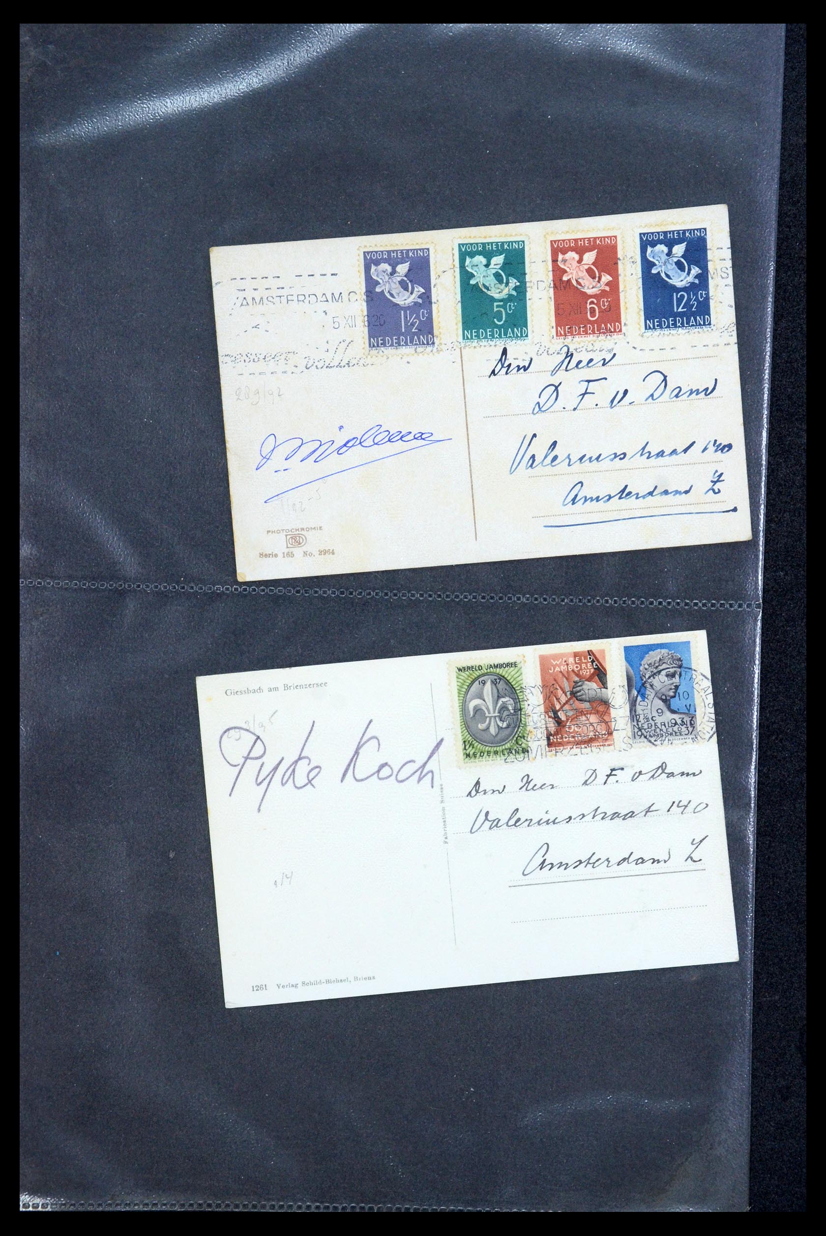 35810 011 - Postzegelverzameling 35810 Nederland brieven 1927-1950.