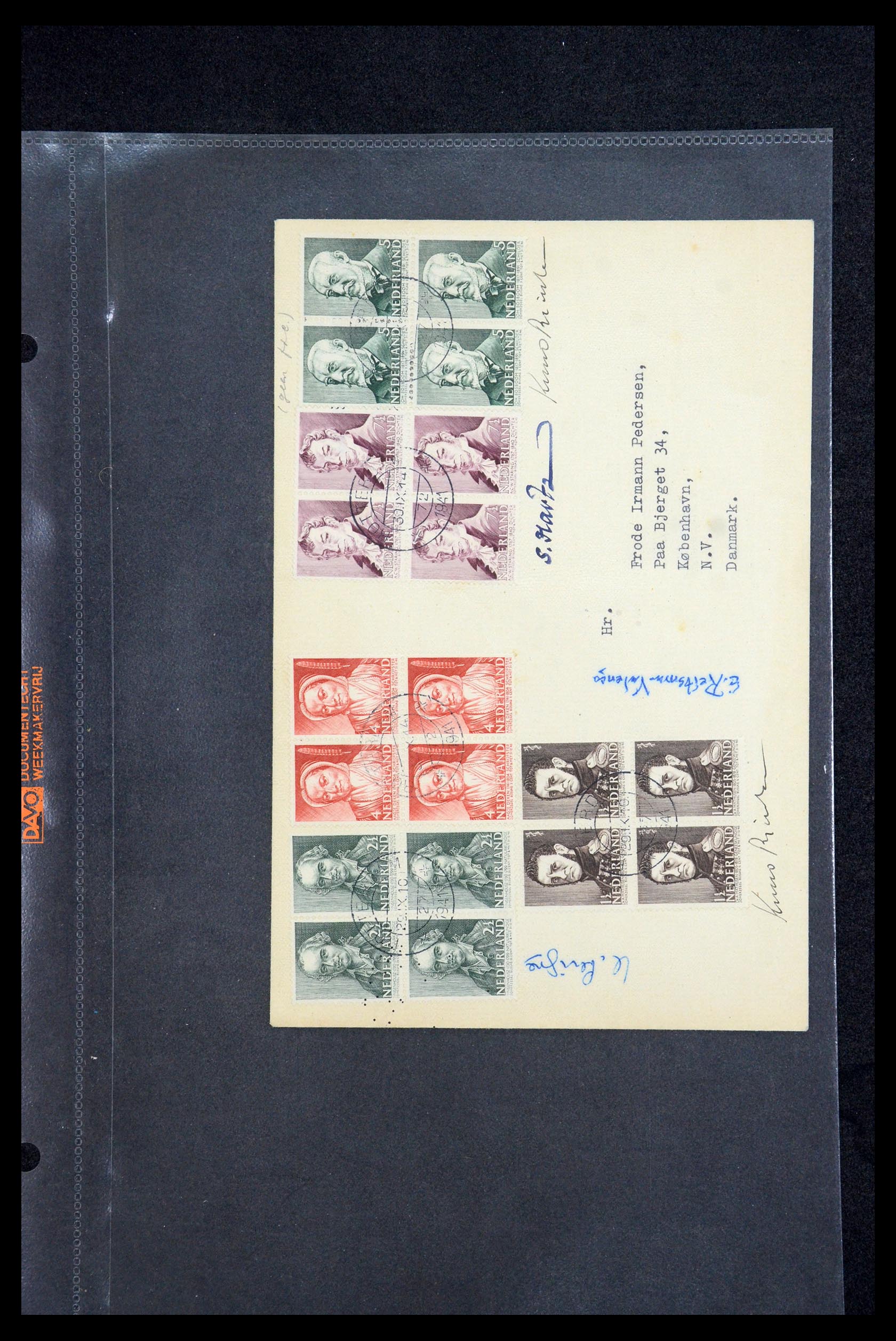 35810 019 - Postzegelverzameling 35810 Nederland brieven 1927-1950.