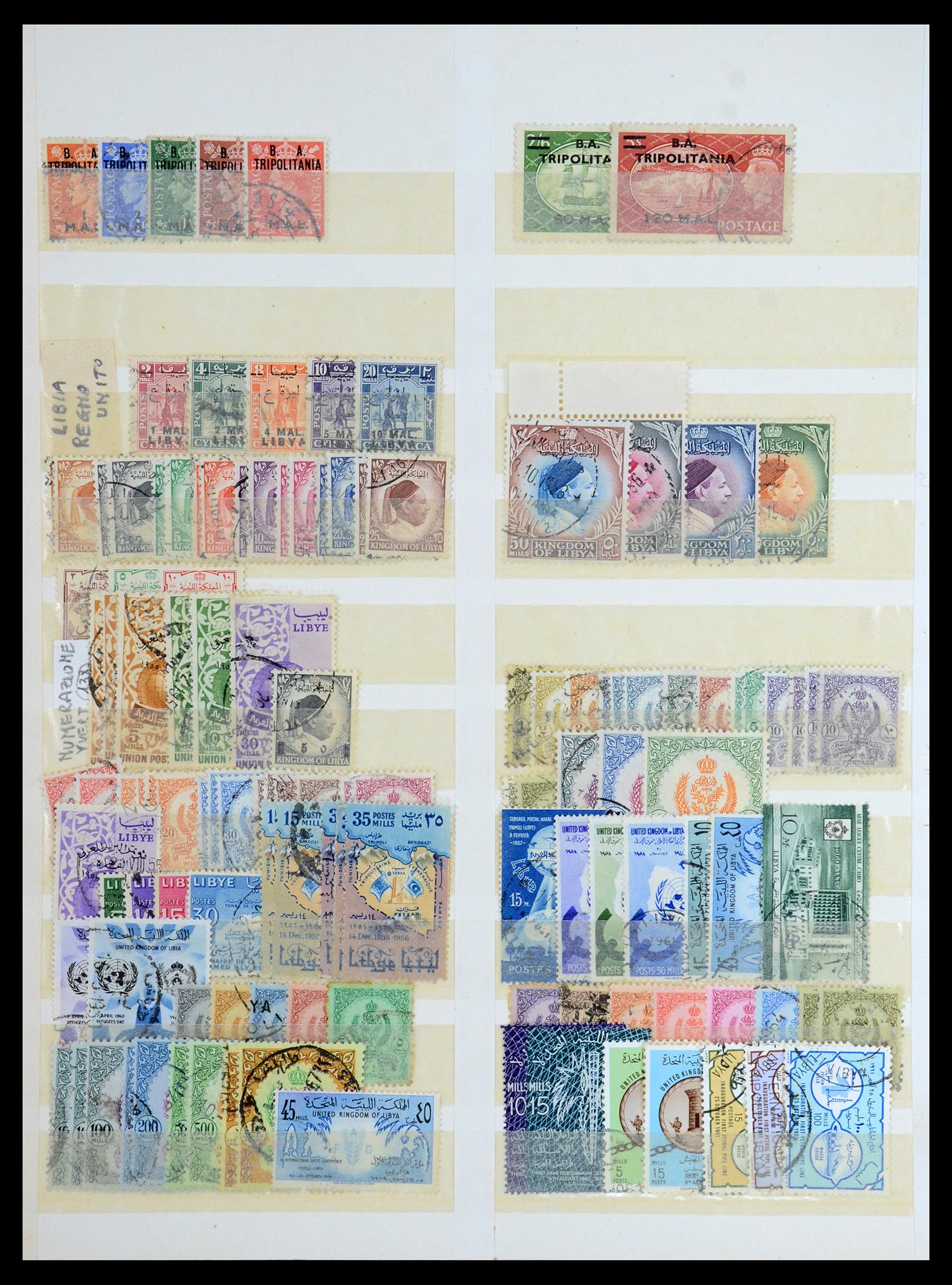 35813 008 - Postzegelverzameling 35813 Libië 1912-1966.